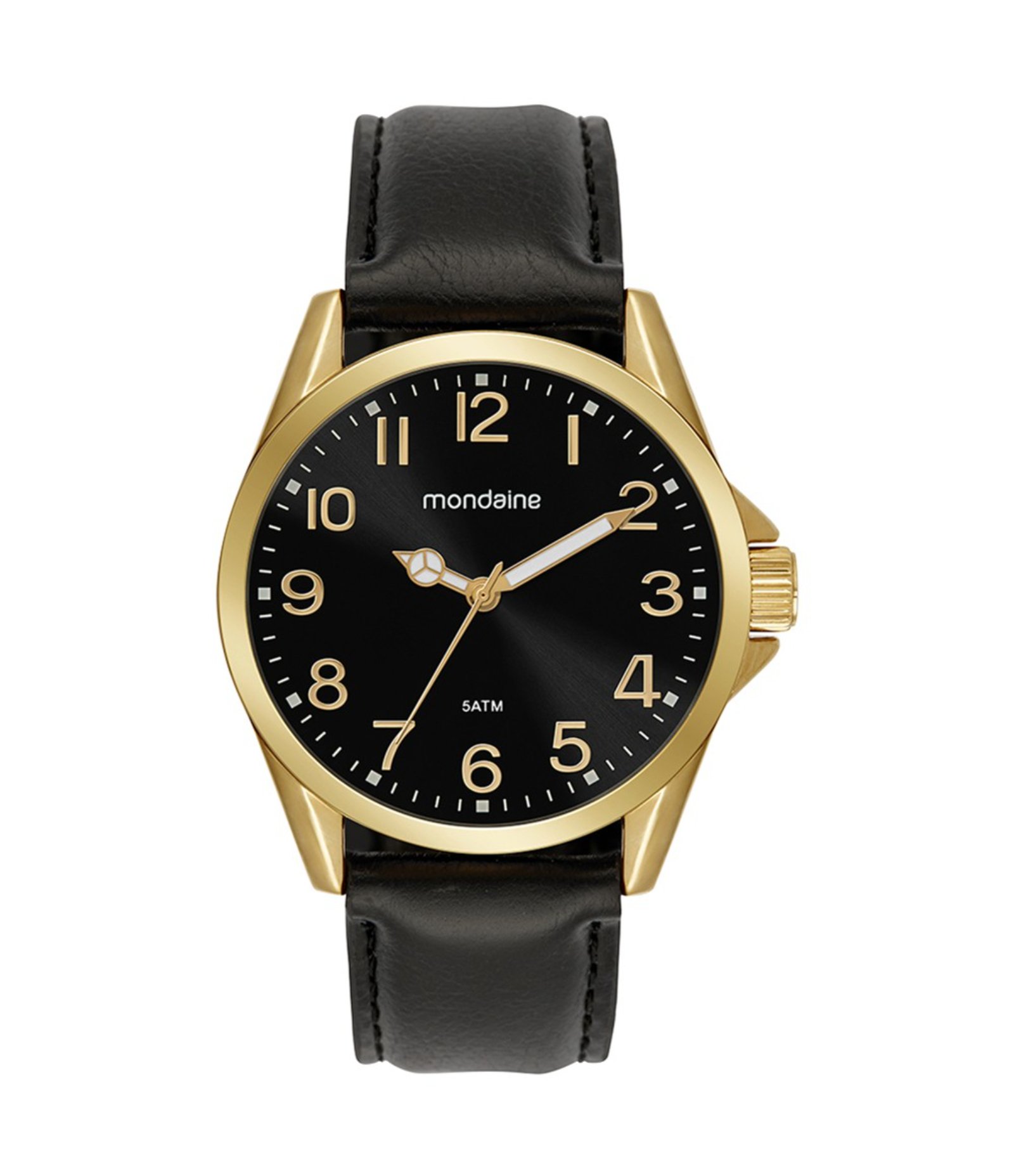 Relógio Mondaine Analógico Em Couro 99741GPMVDH1K Preto 1