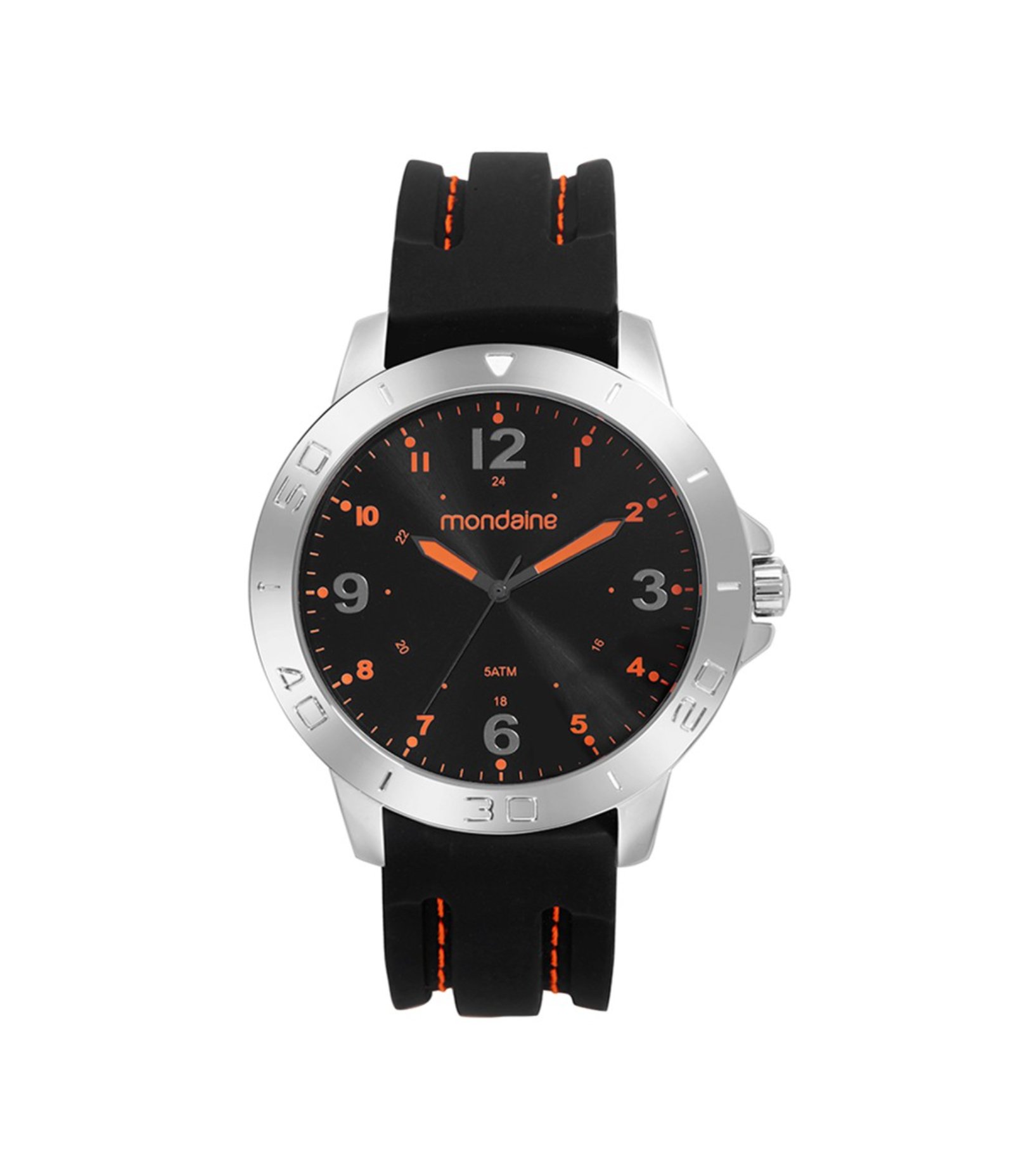 Relógio Mondaine Analógico Em Silicone 99698G0MVNI1KA Preto 1