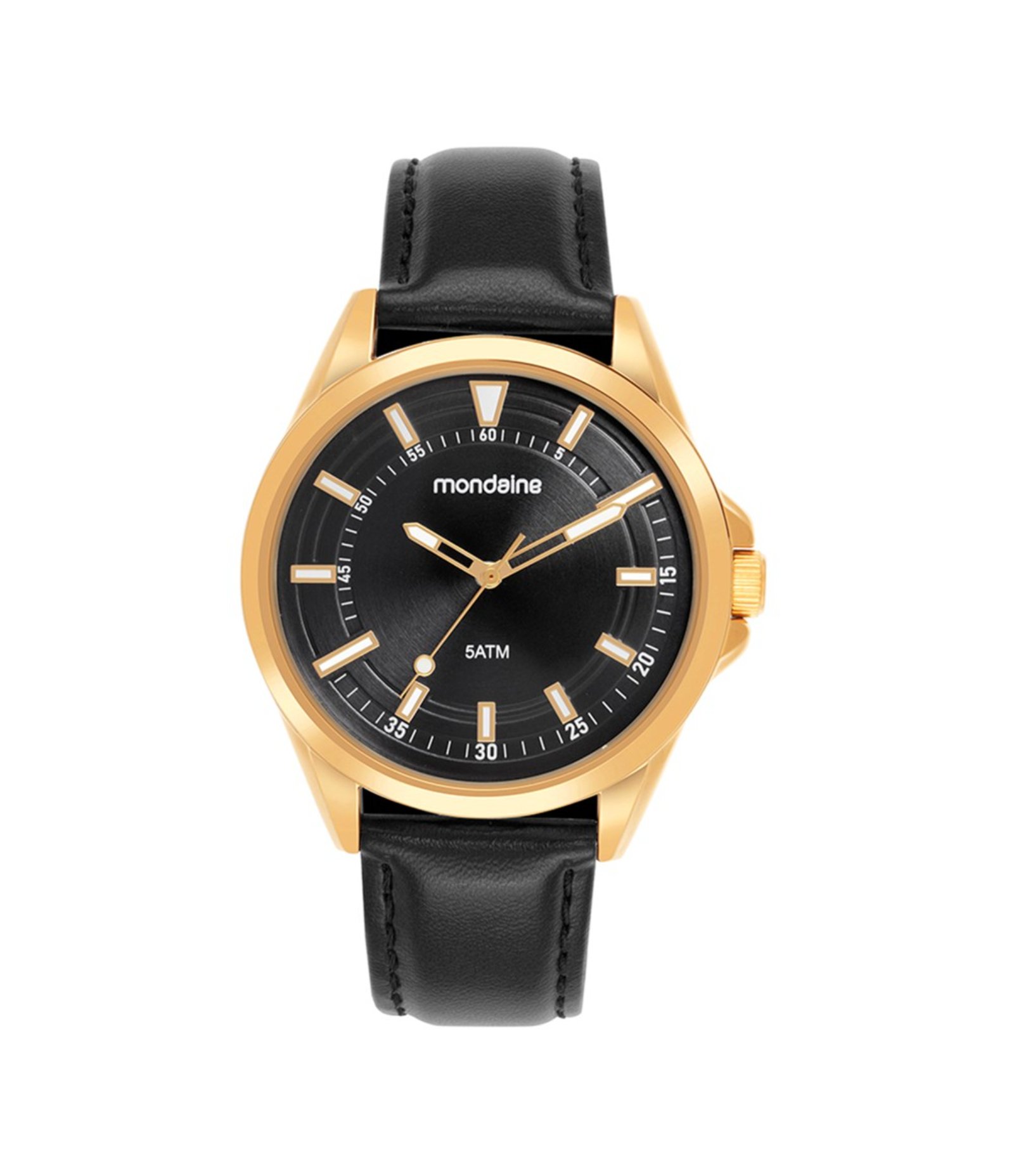 Relógio Mondaine Analógico Em Couro 83528GPMVDH1 Preto 2