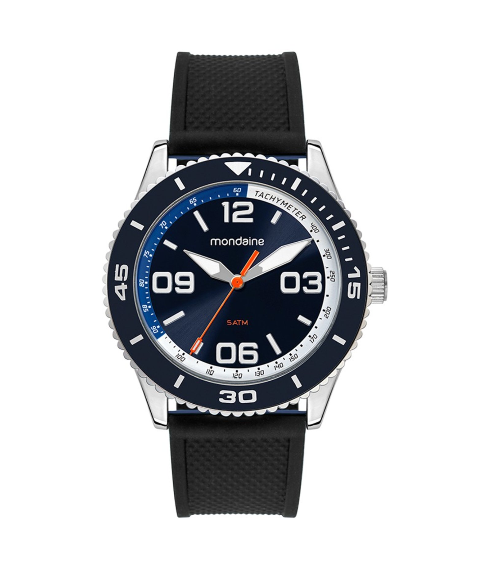 Relógio Mondaine Analógico Em Silicone 33032G0MVNI2 Preto 2