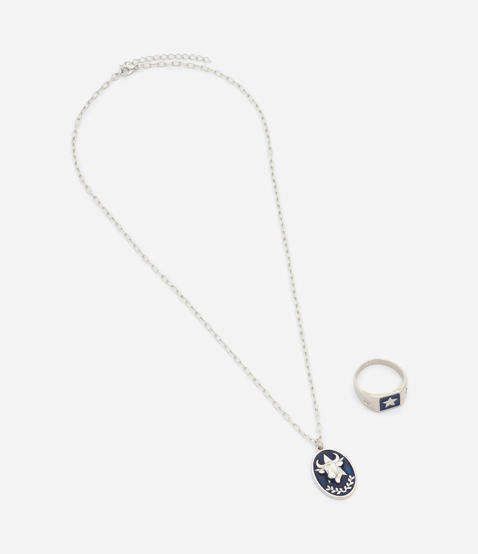 Kit Colar e Anel Caprichoso Parintins Prata 3