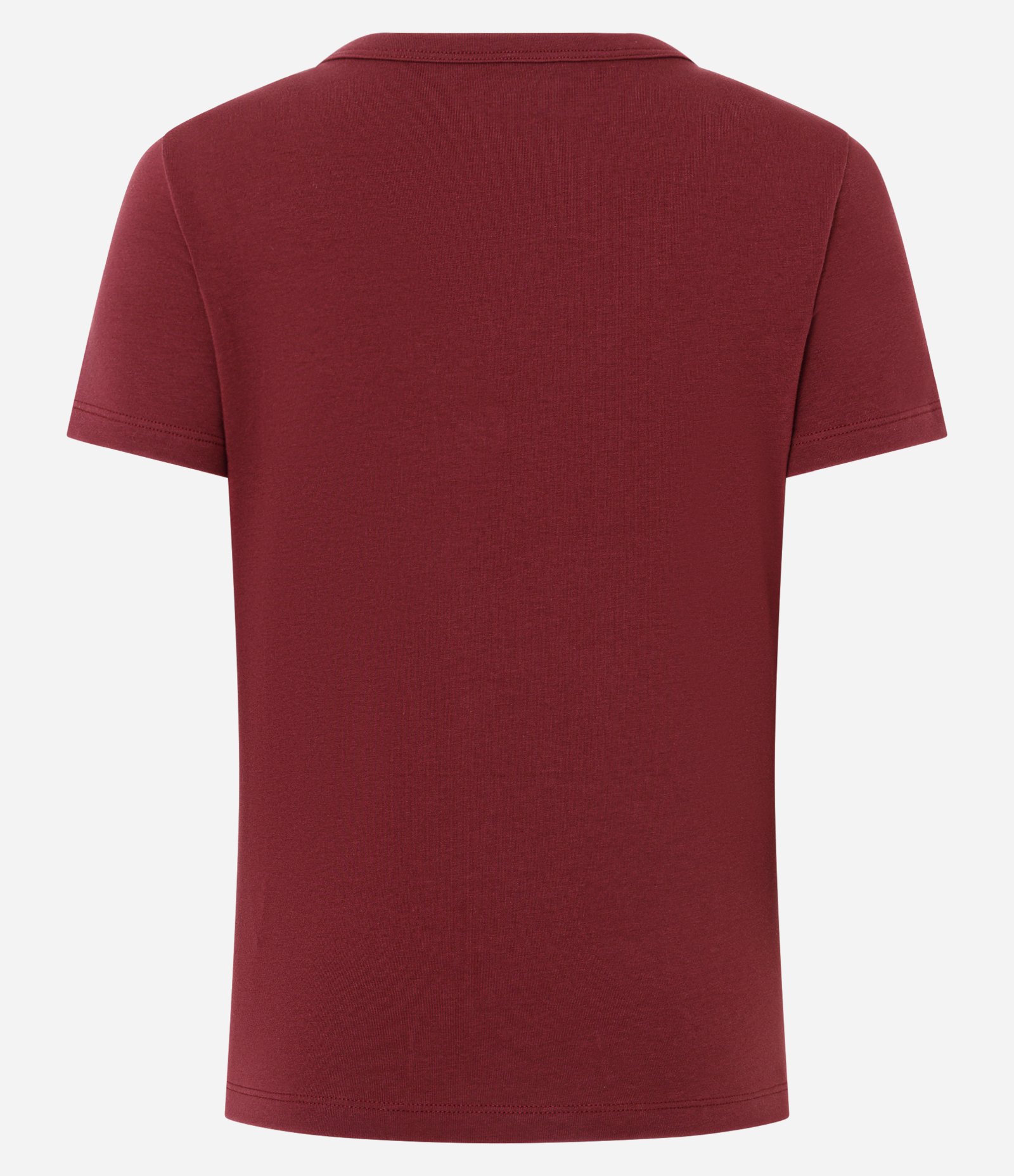 Blusa em Algodão com Decote V Vinho 3
