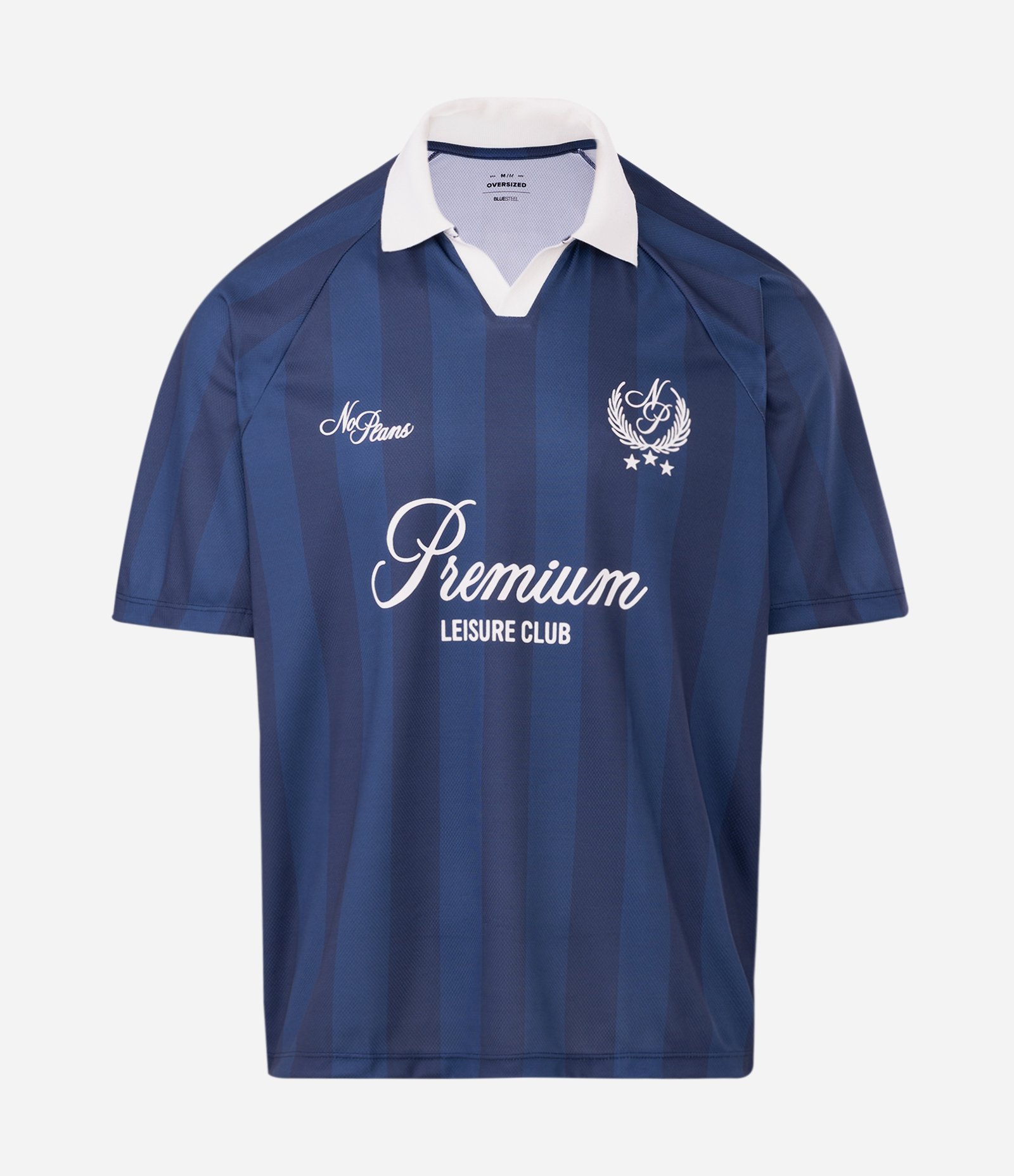 Camiseta Oversized Esportiva Gola Polo Premium Azul 4
