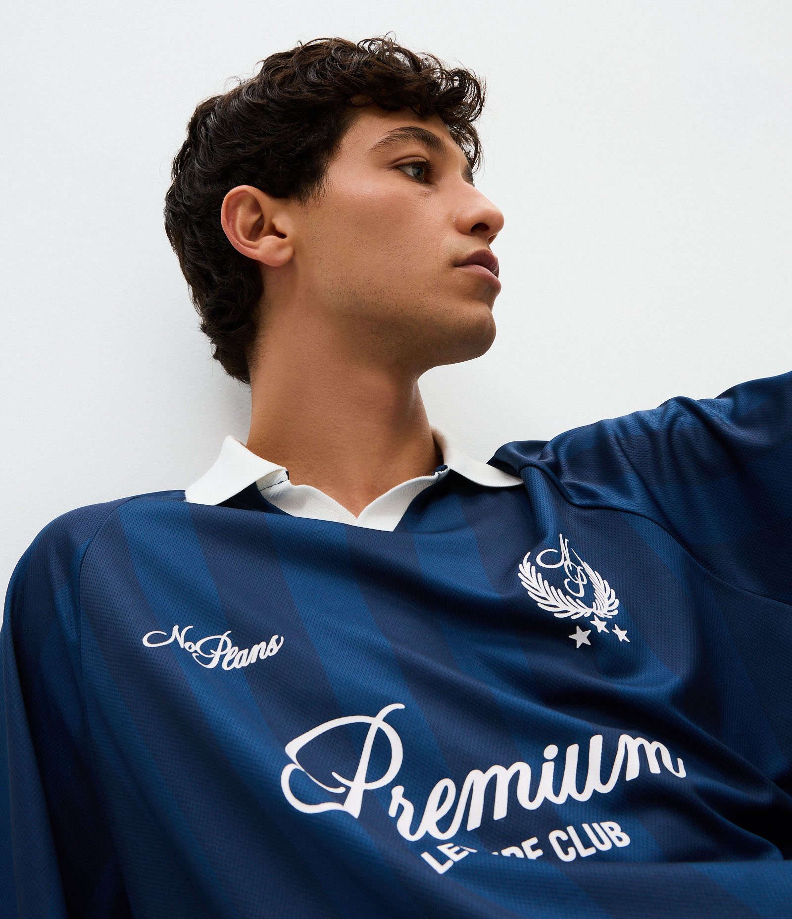 Camiseta Oversized Esportiva Gola Polo Premium Azul 3