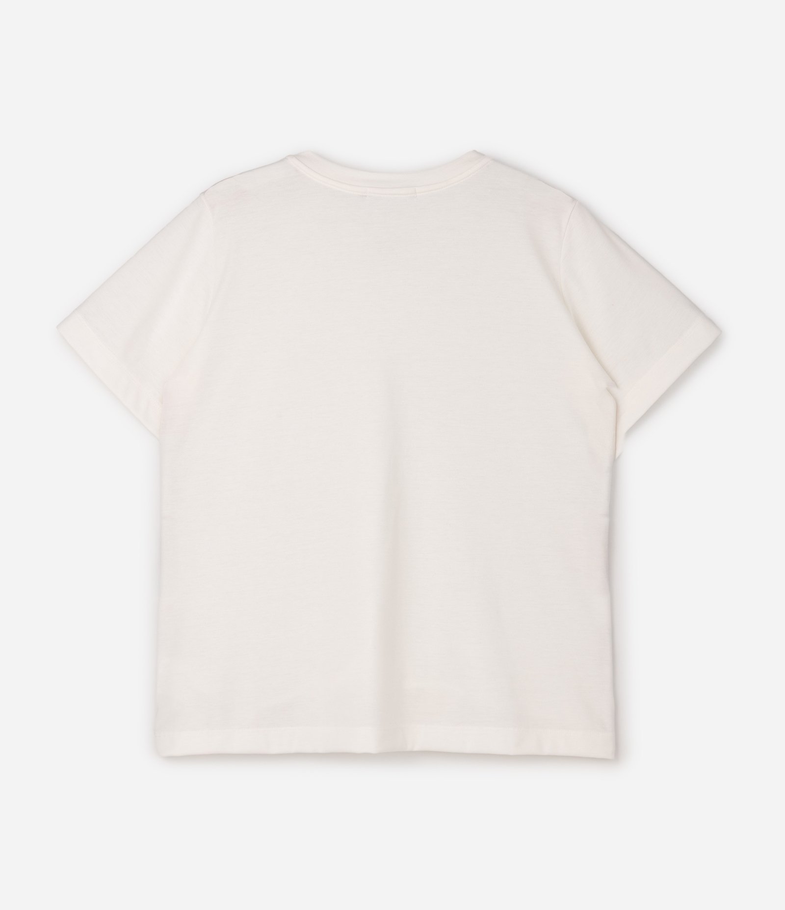 Blusa Regular com Aplicação de Termocolante no Decote Curve & Plus Size Branco 6