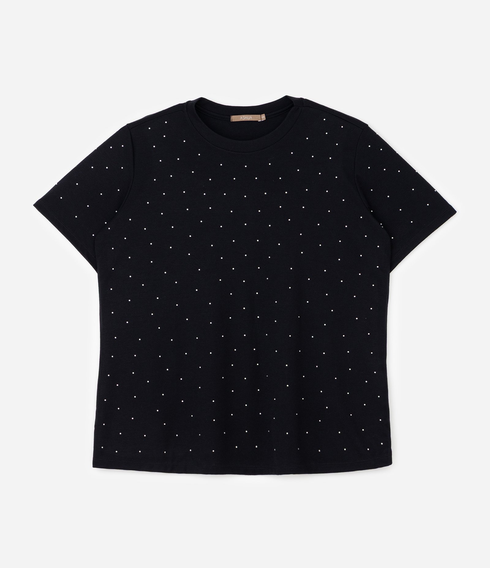 Blusa com Brilhos Frontais Curve & Plus Size Preto 5