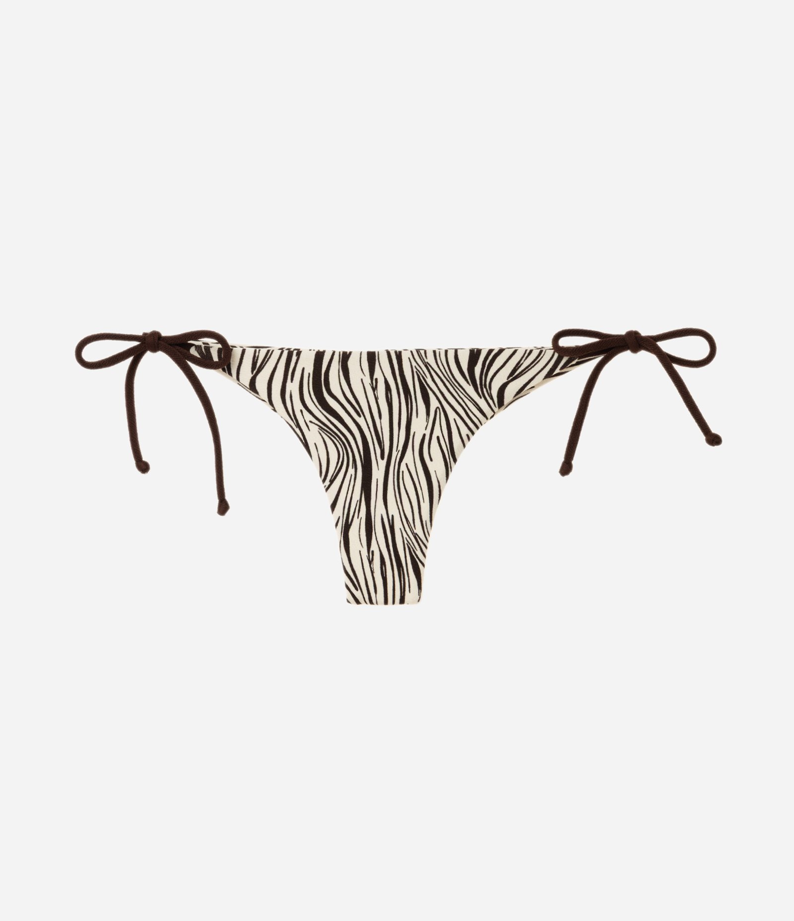 Biquini Calcinha Lacinho com Estampa Animal Print Marrom/Bege 5