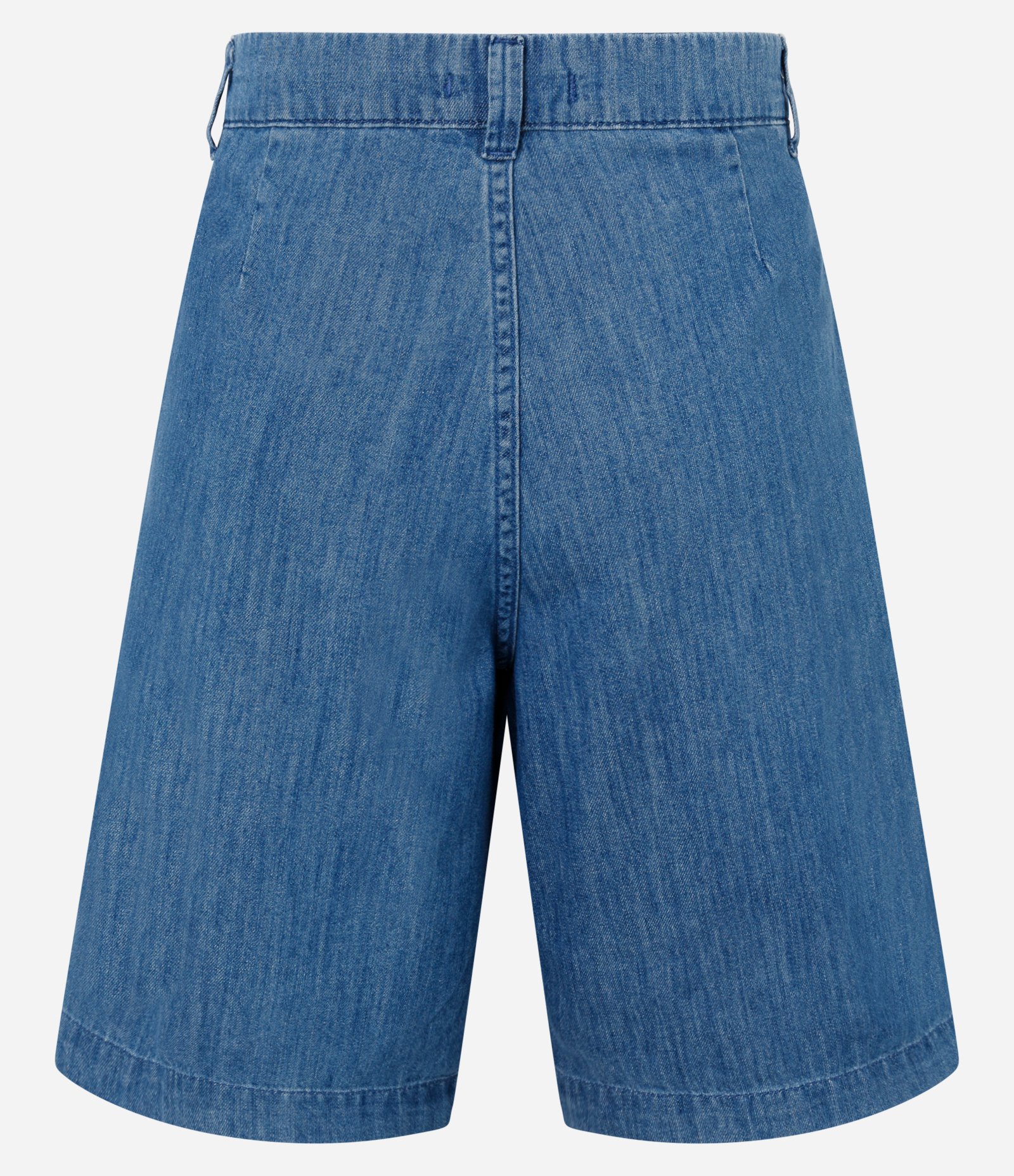 Bermuda Jeans Alfaiatada com Gancho e Cintura Alta Azul 6
