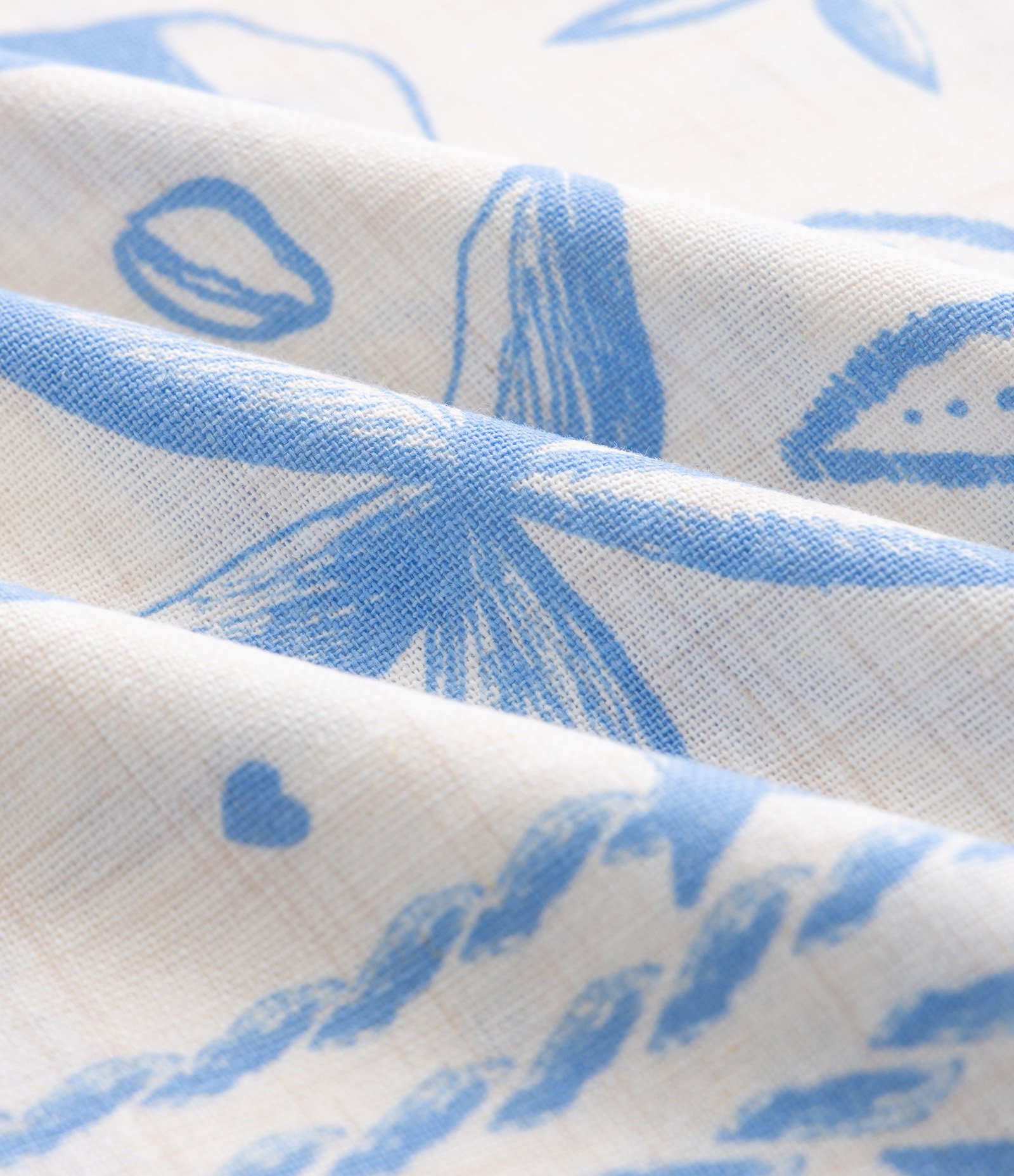 Vestido Infantil em Viscose Estampa Fundo do Mar – Tam 5 a 16 Anos Branco/Azul 5