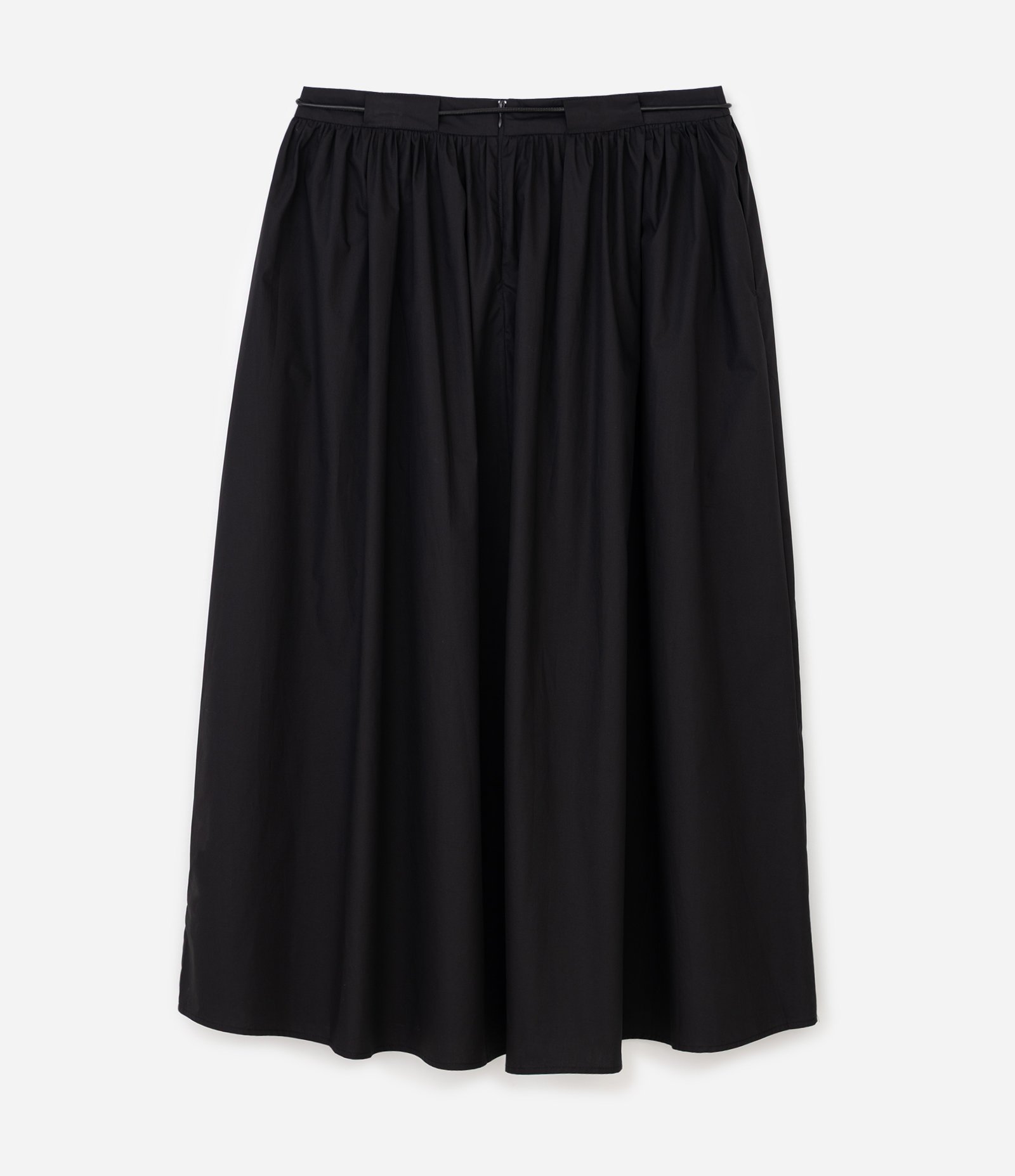 Saia Midi Tricoline com Cinto Curve & Plus Size Preto 2