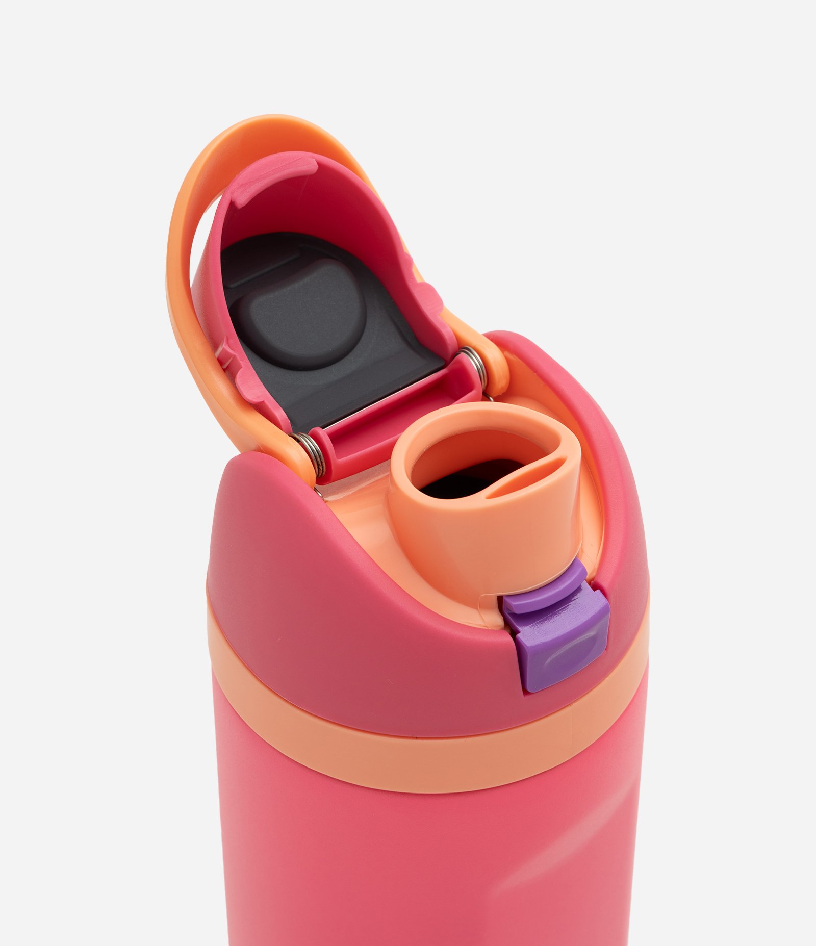 Garrafa Térmica em Metal com Canudo 710ml Rosa 5