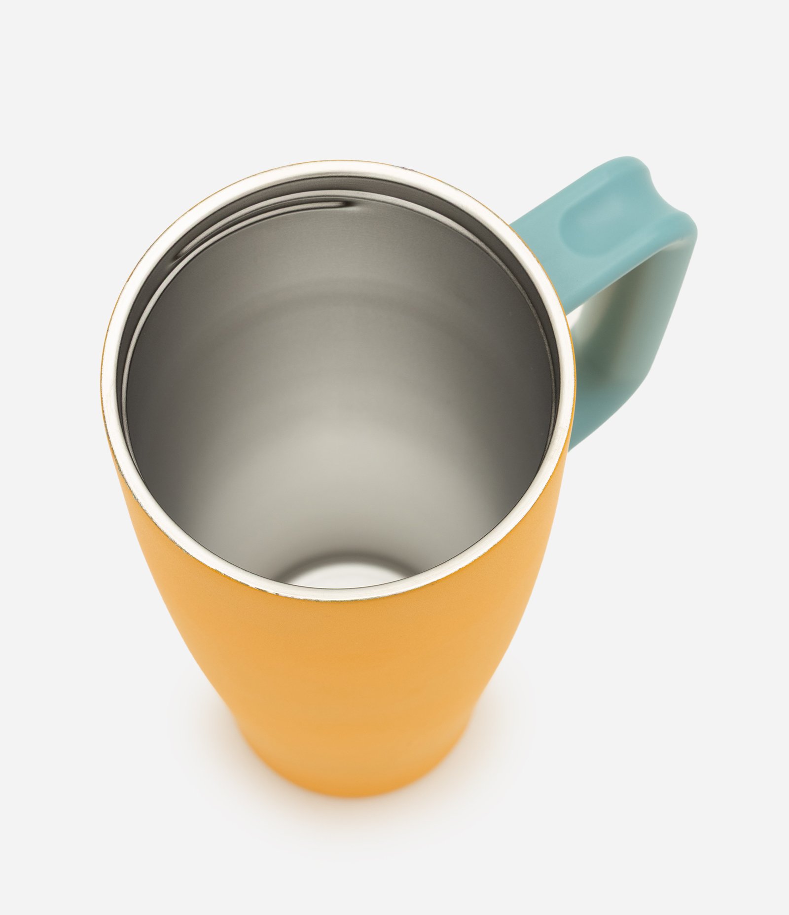 Copo Térmico Metal Com Alça Lateral e Biqueira Laranja 4