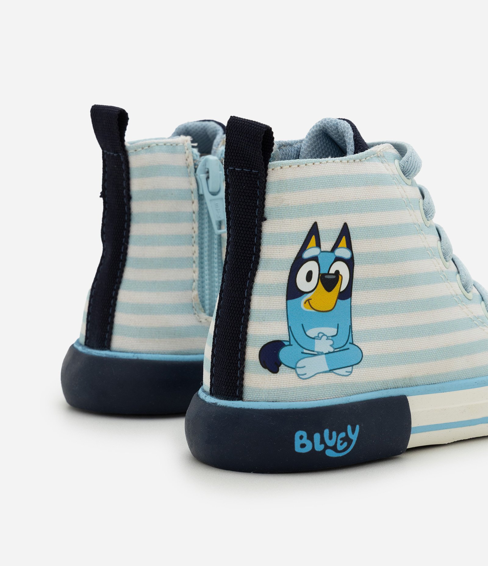 Tênis Infantil Abotinado Listrado com Estampa Bluey – Tam 20 a 27 Azul 3