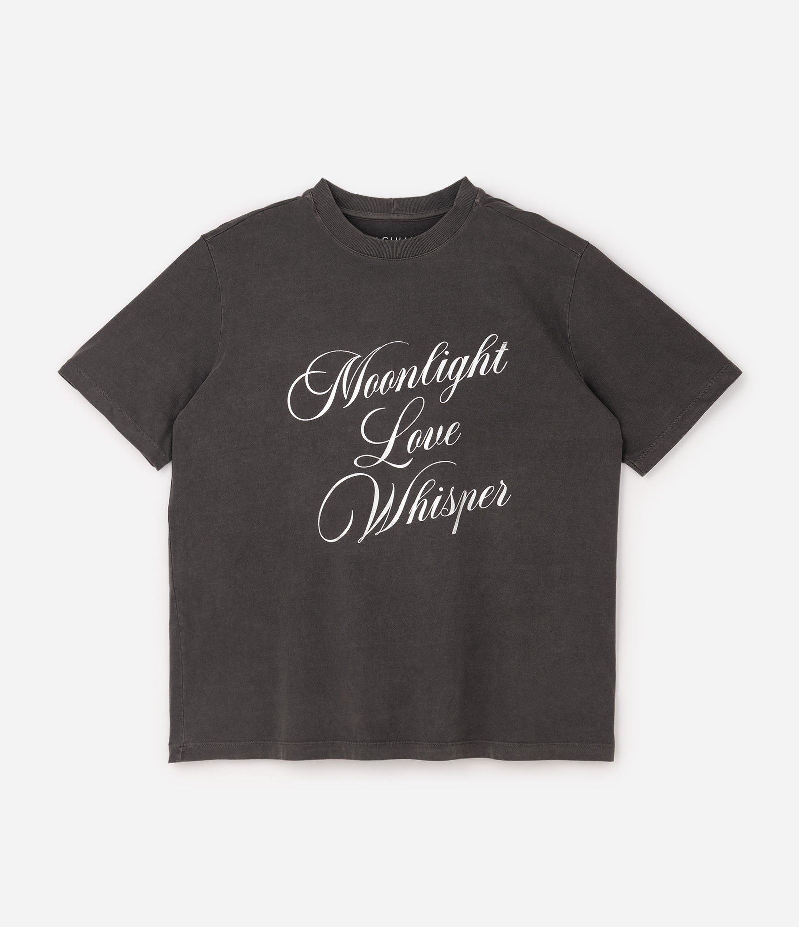 Blusa Alongada em Algodão com Lettering Moonlight Love Whisper Curve & Plus Size Preto 5