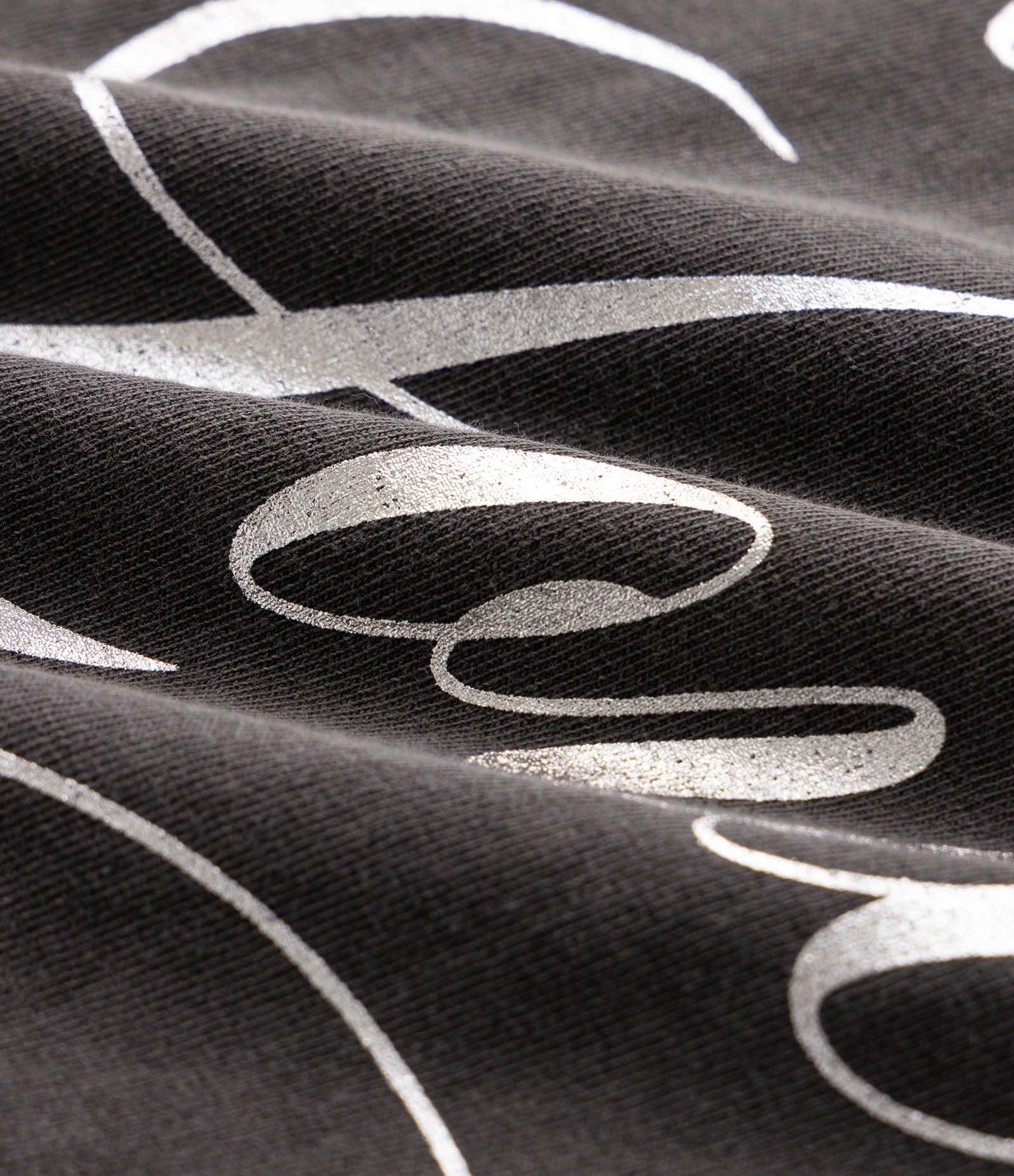 Blusa Alongada em Algodão com Lettering Moonlight Love Whisper Curve & Plus Size Preto 7