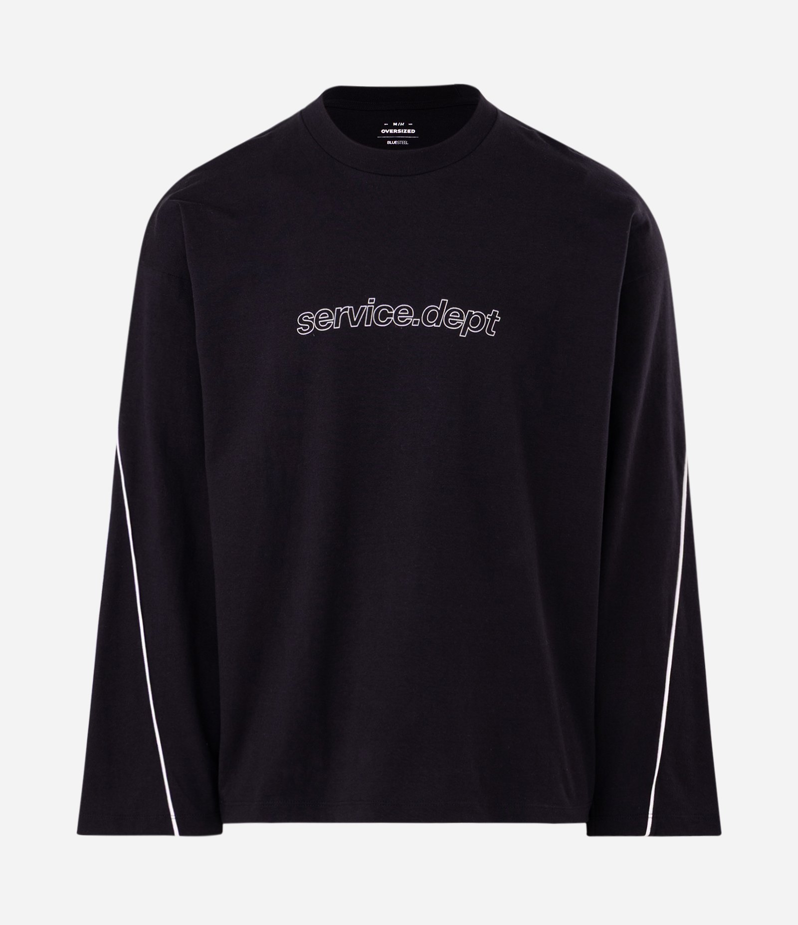 Camiseta Manga Longa Service Dept Preto 5