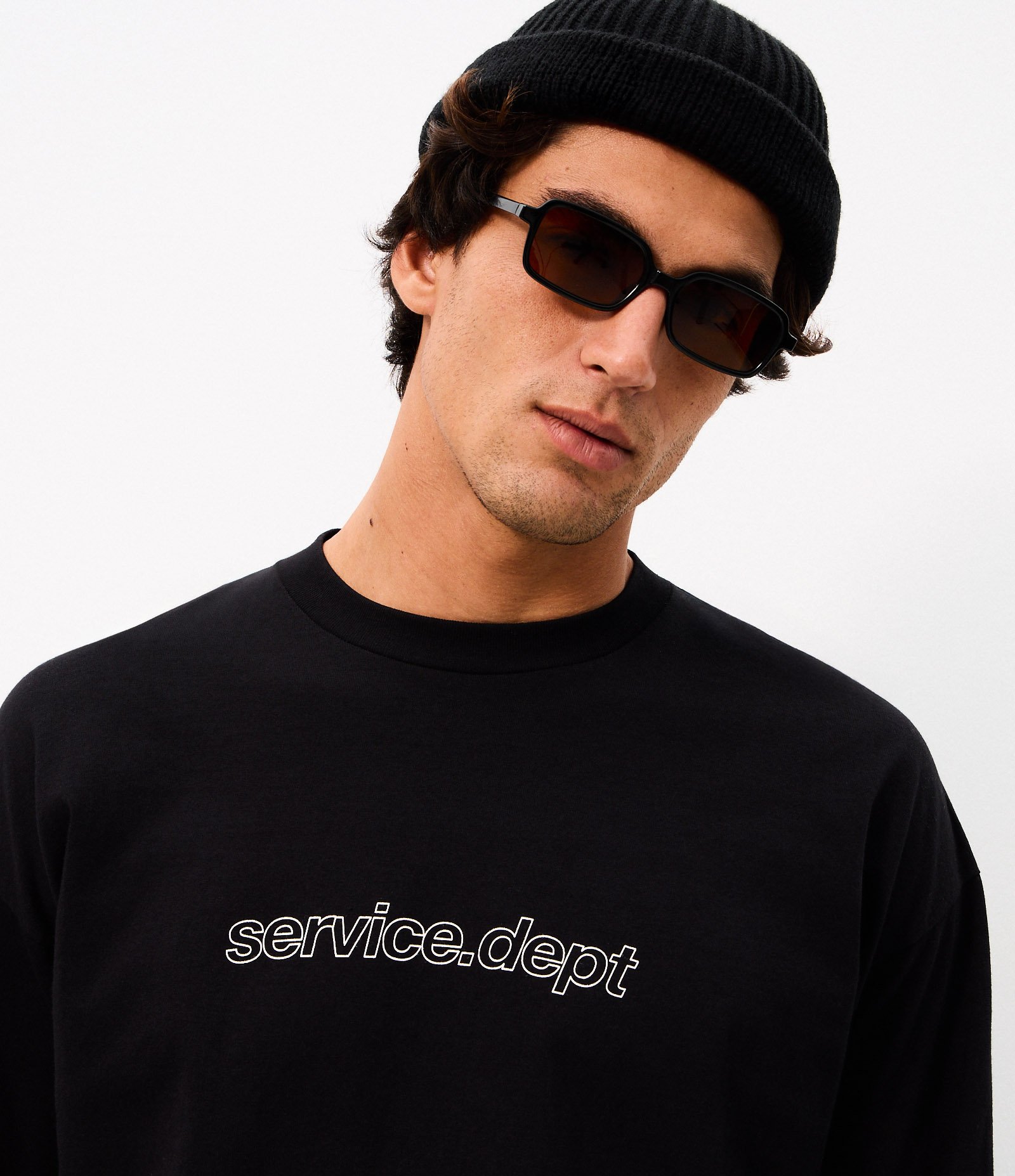Camiseta Manga Longa Service Dept Preto 3