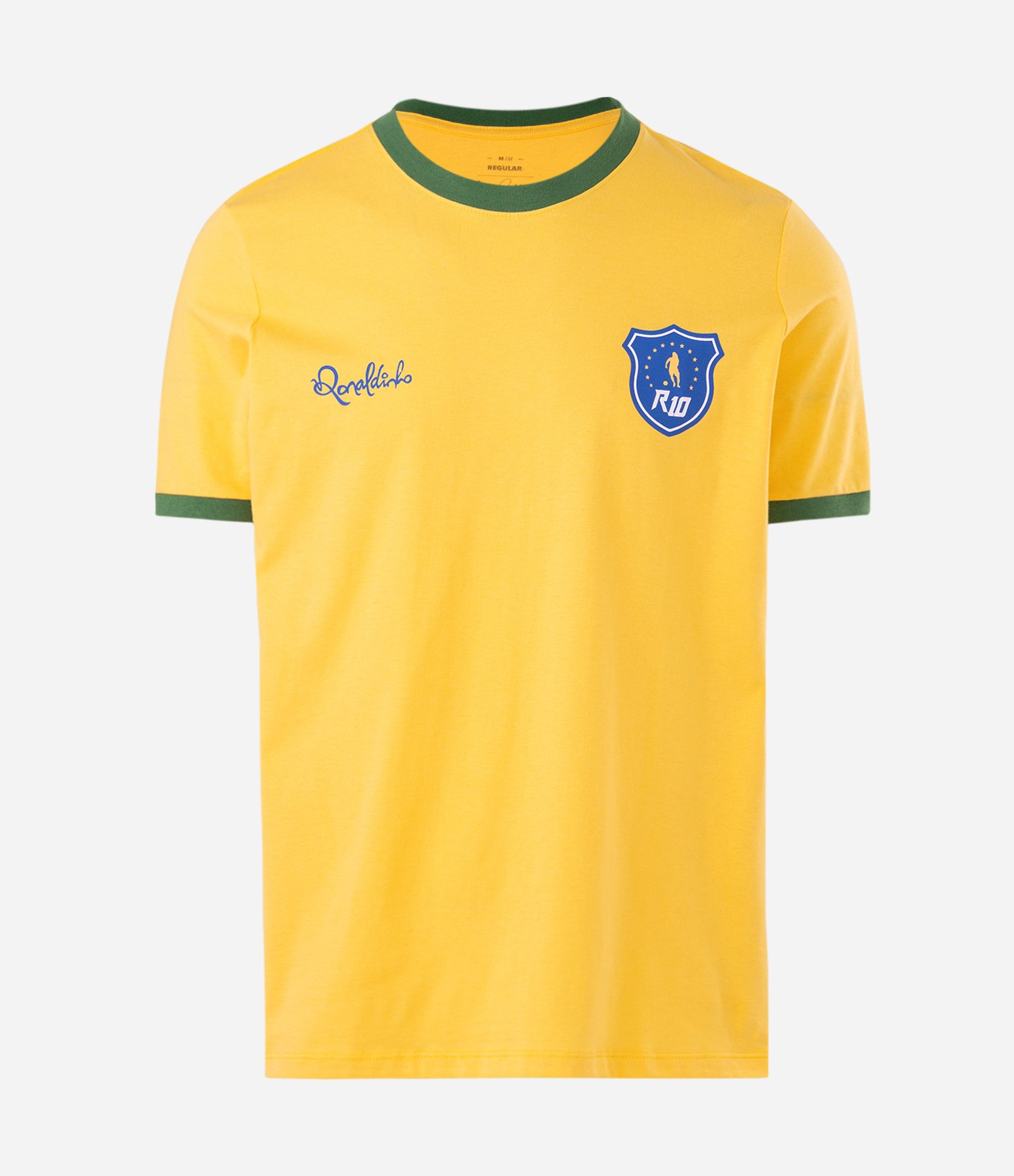 Camiseta Comfort Ronaldinho Brasil Amarelo 5