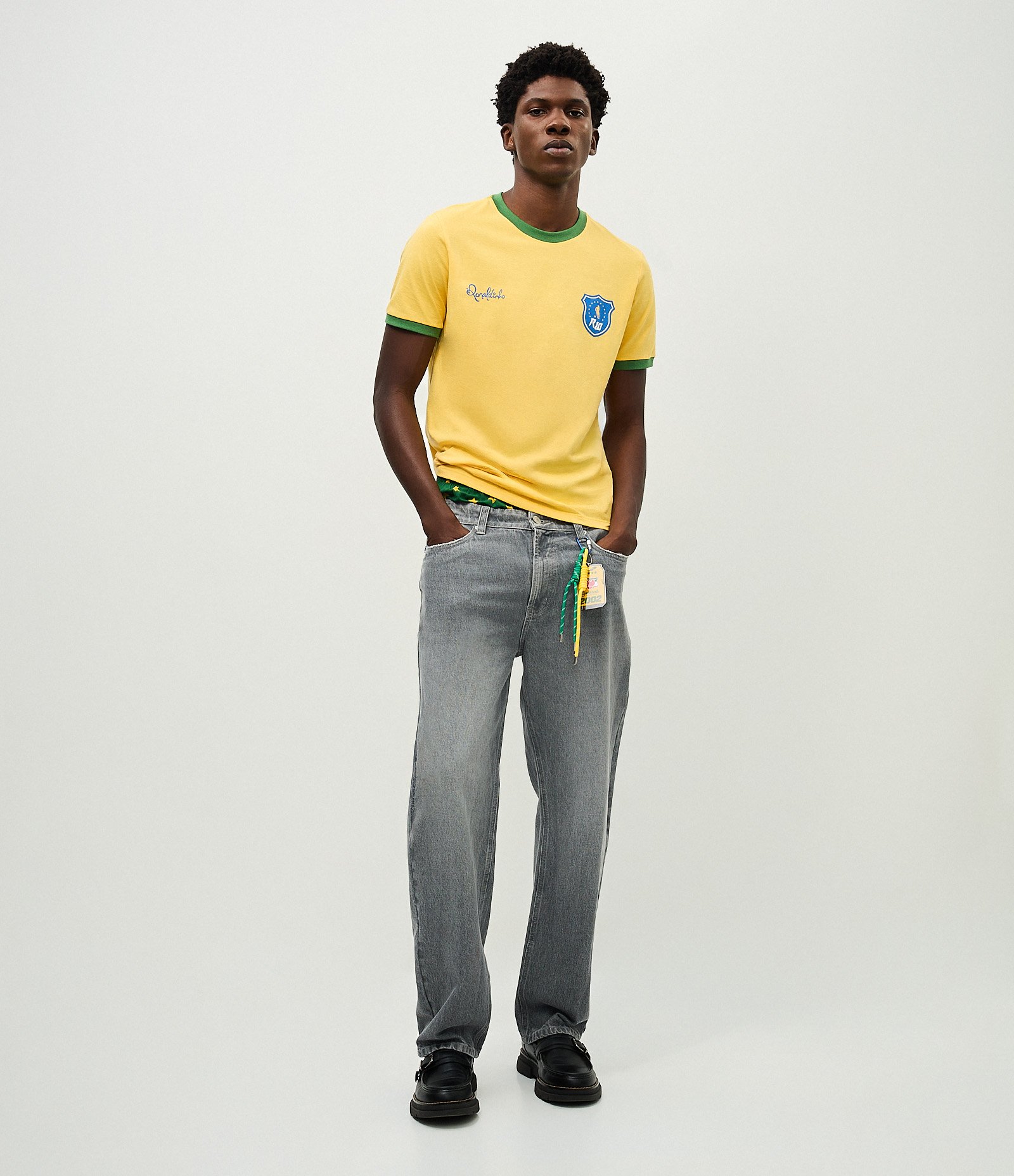 Camiseta Comfort Ronaldinho Brasil Amarelo 3
