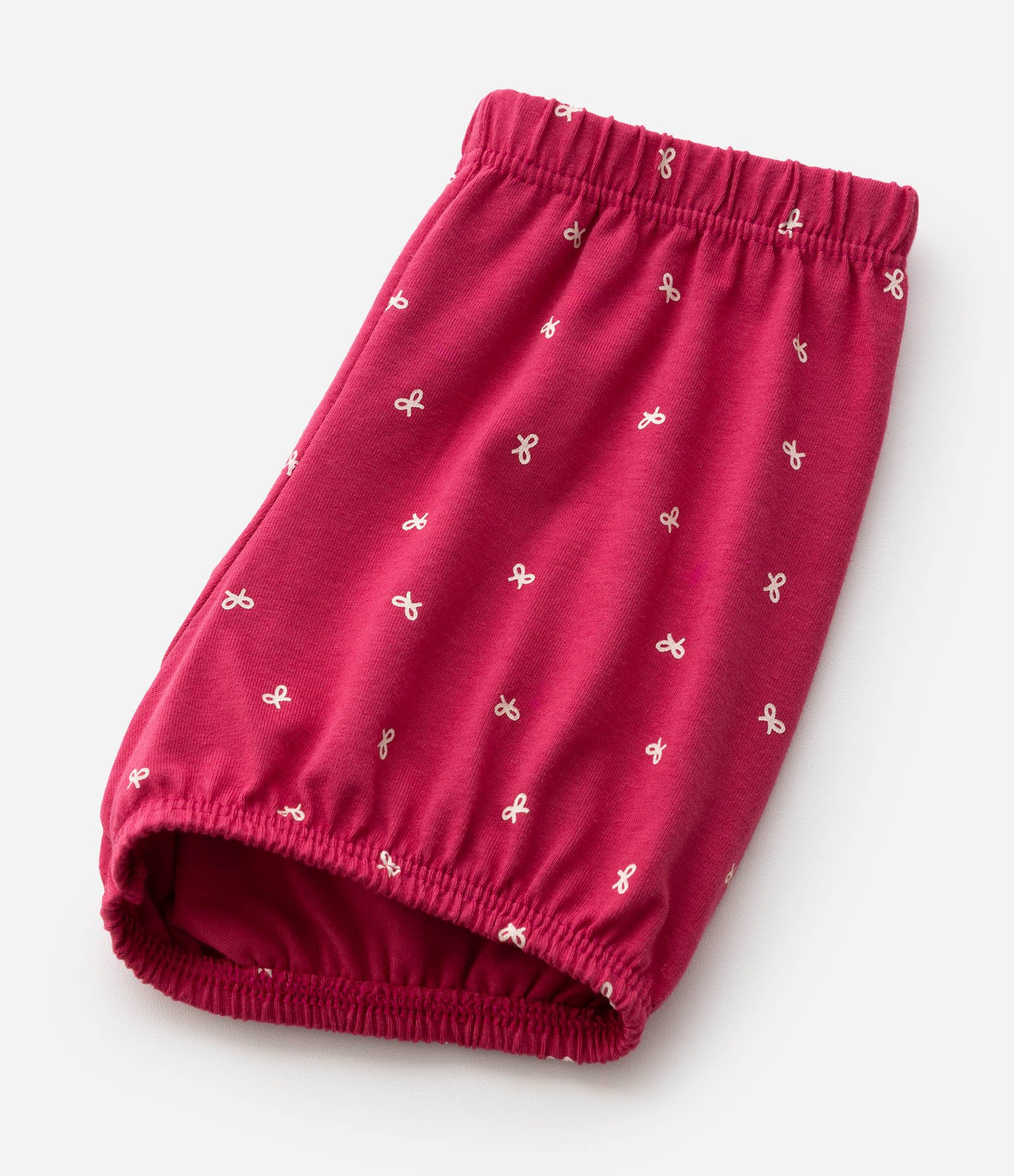 Conjunto em Algodão Bebê Bata E Short com Estampa Laços - Tam 0 a 18 MESES Rosa 4