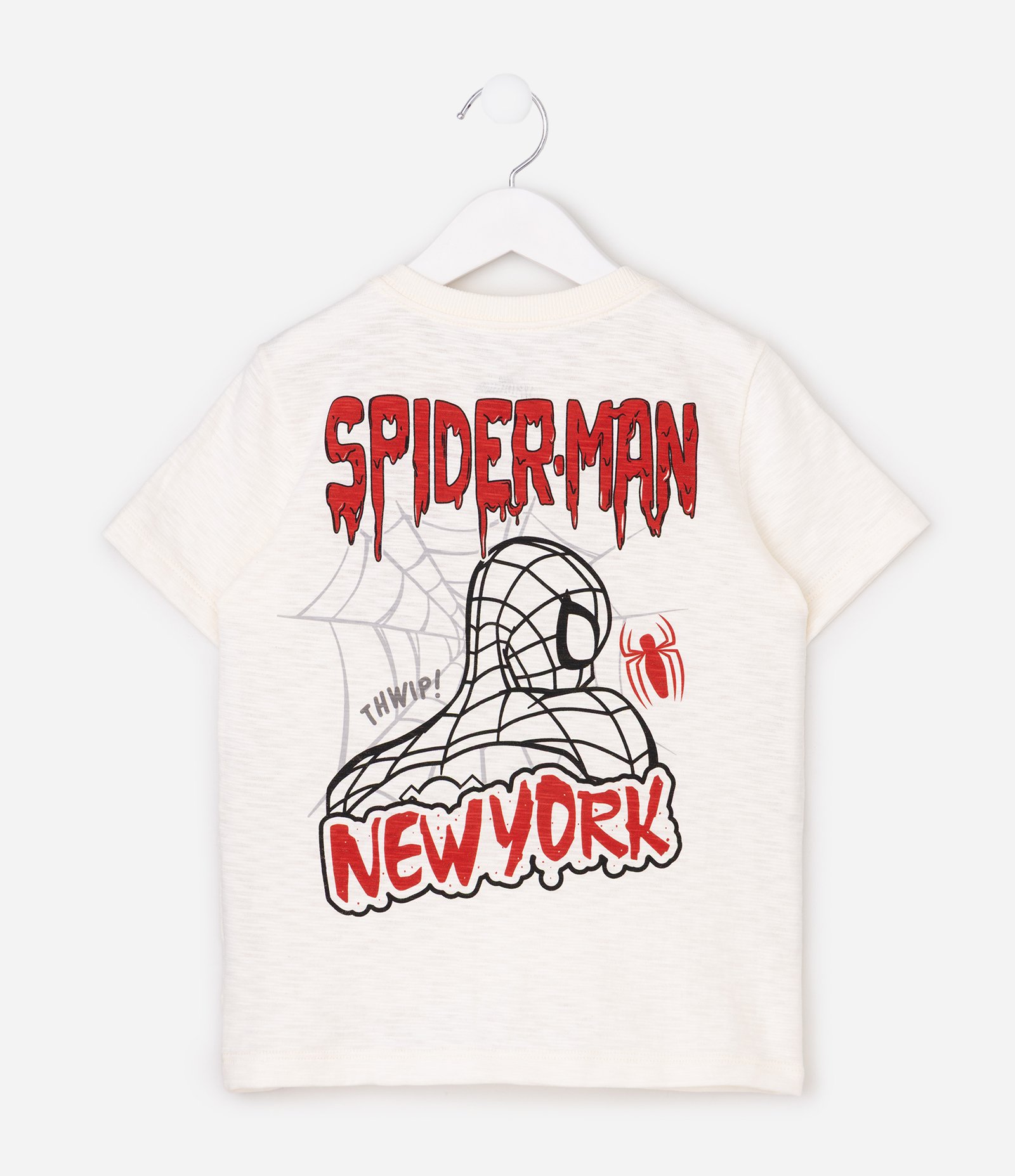 Camiseta Infantil com Estampa Spider Man New York – Tam 4 a 12 Anos Branco 3