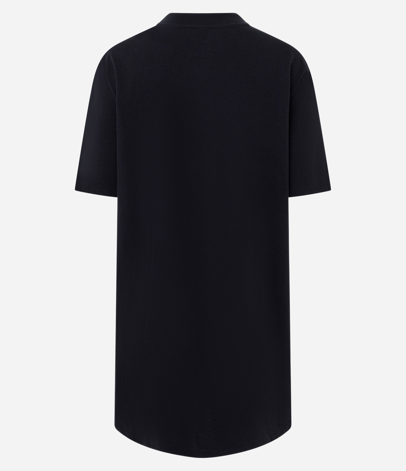 Camiseta Ampla com Barra Mullet em Algodão Preto 6