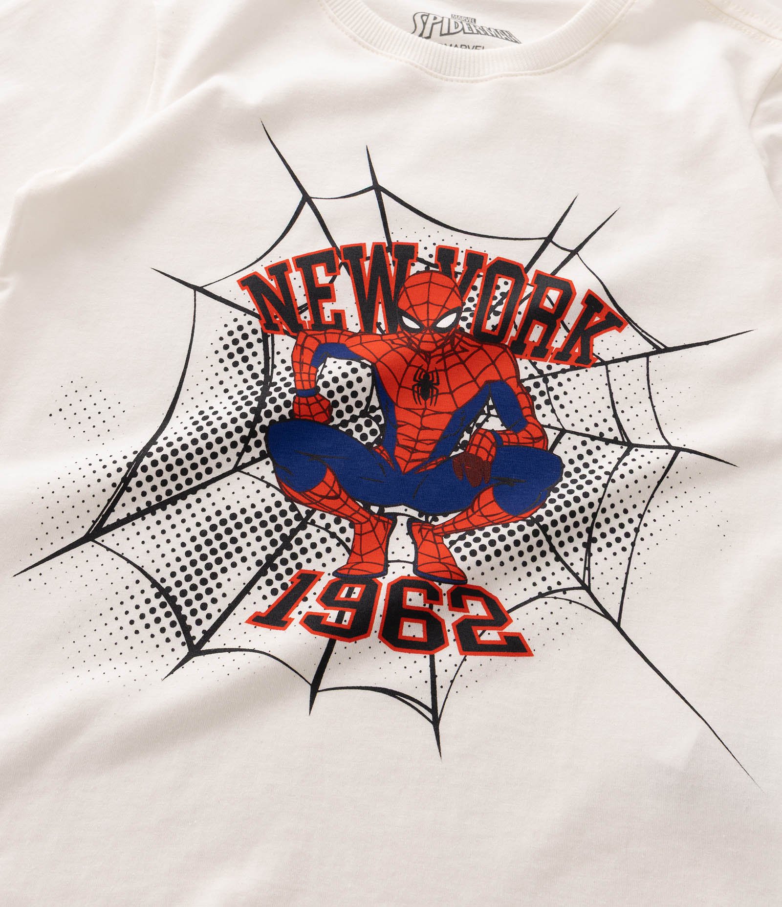 Camiseta Infantil em Algodão com Estampa Spider Man New York - Tam 4 a 12 Anos Branco 5