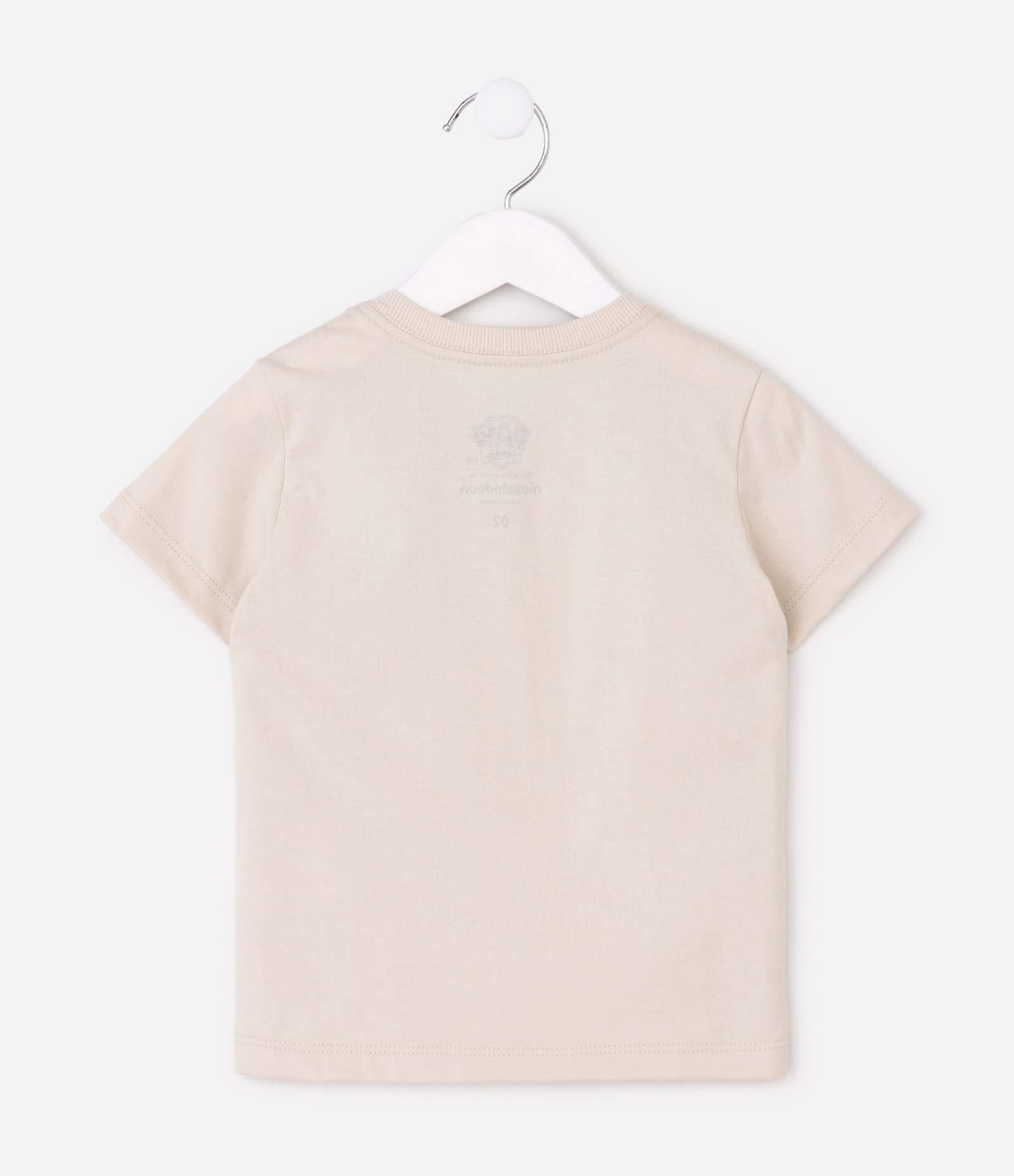Camiseta em Algodão com Estampa Patrulha Canina - Tam 2 a 6 Anos Bege 3
