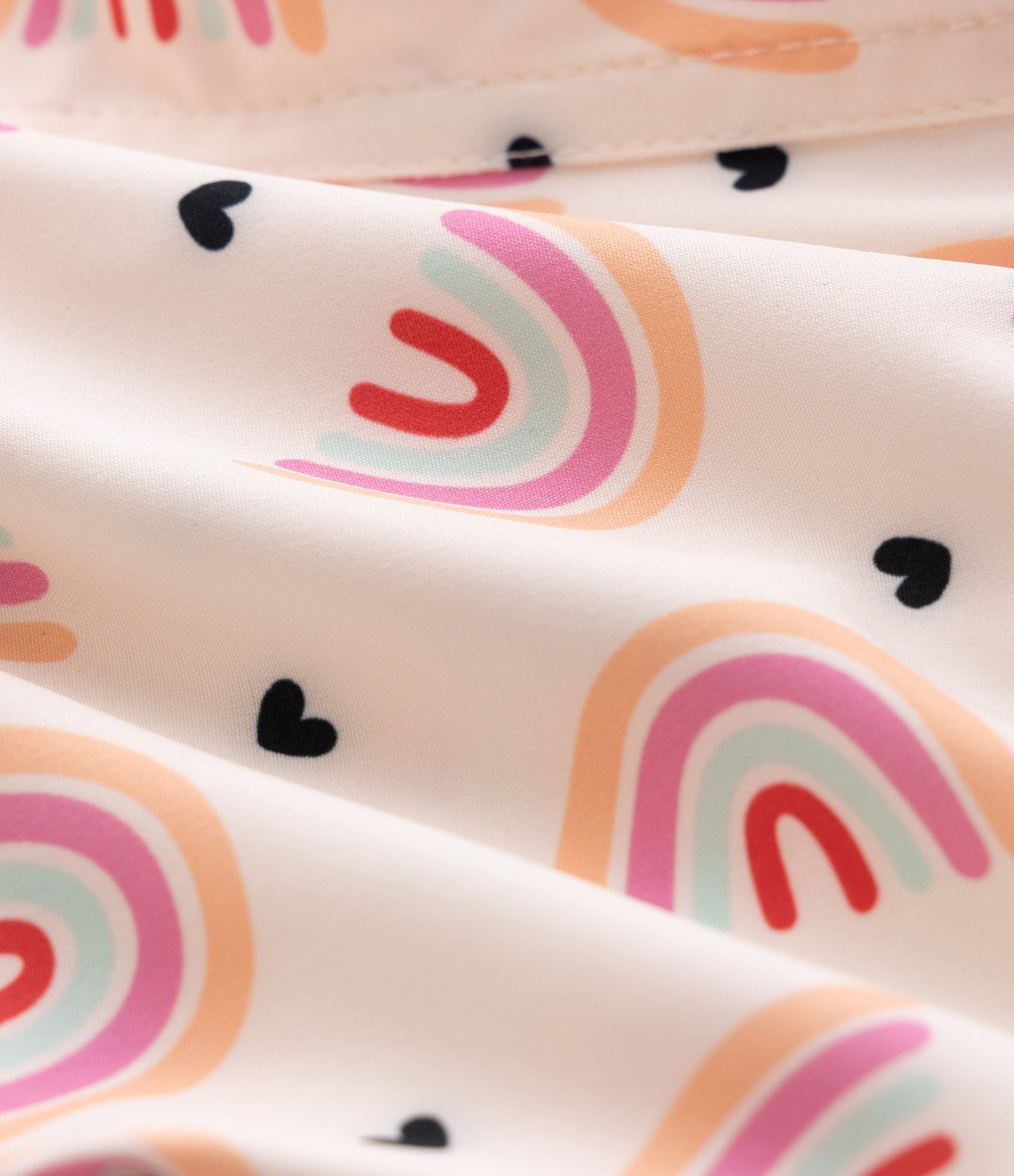 Short Infantil com Estampa Arco Íris - Tam 1 a 6 Anos Bege 4