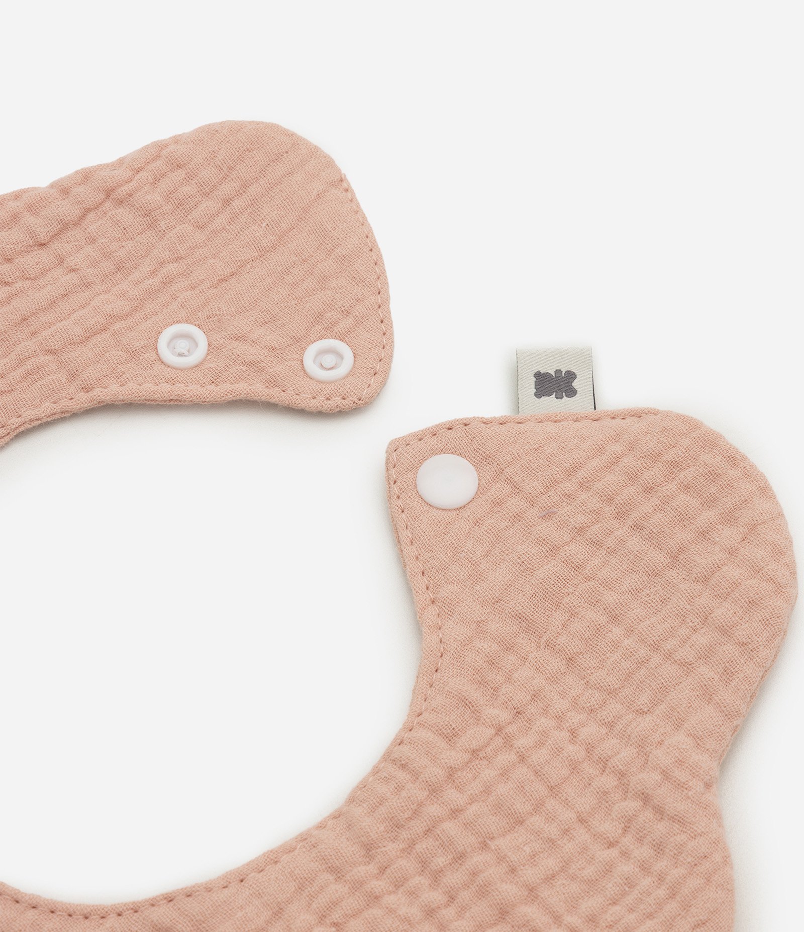 Kit Babador e Faixa de Cabelo Infantil Em Algodão - Tam Único Rosa 2