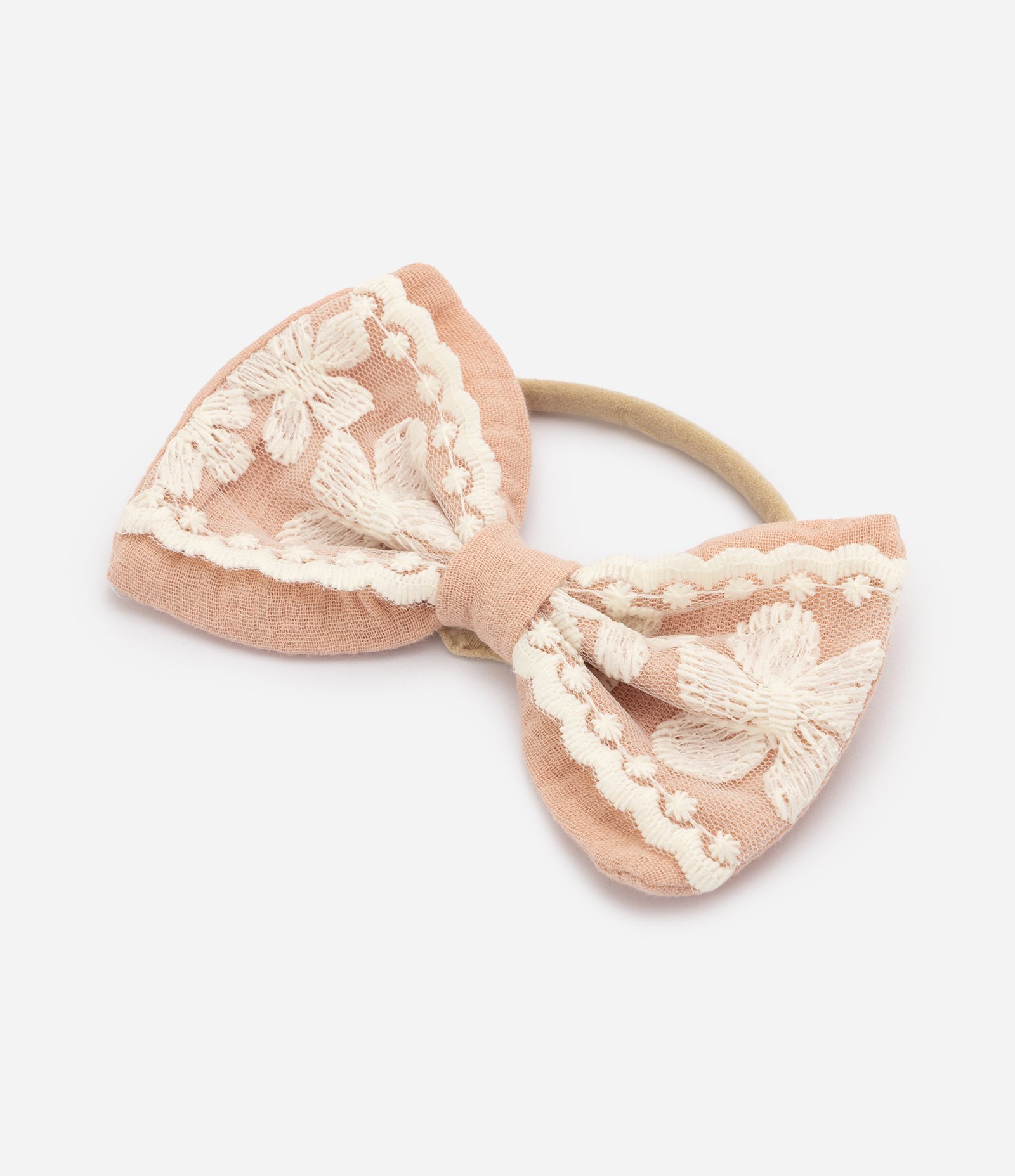 Kit Babador e Faixa de Cabelo Infantil Em Algodão - Tam Único Rosa 4