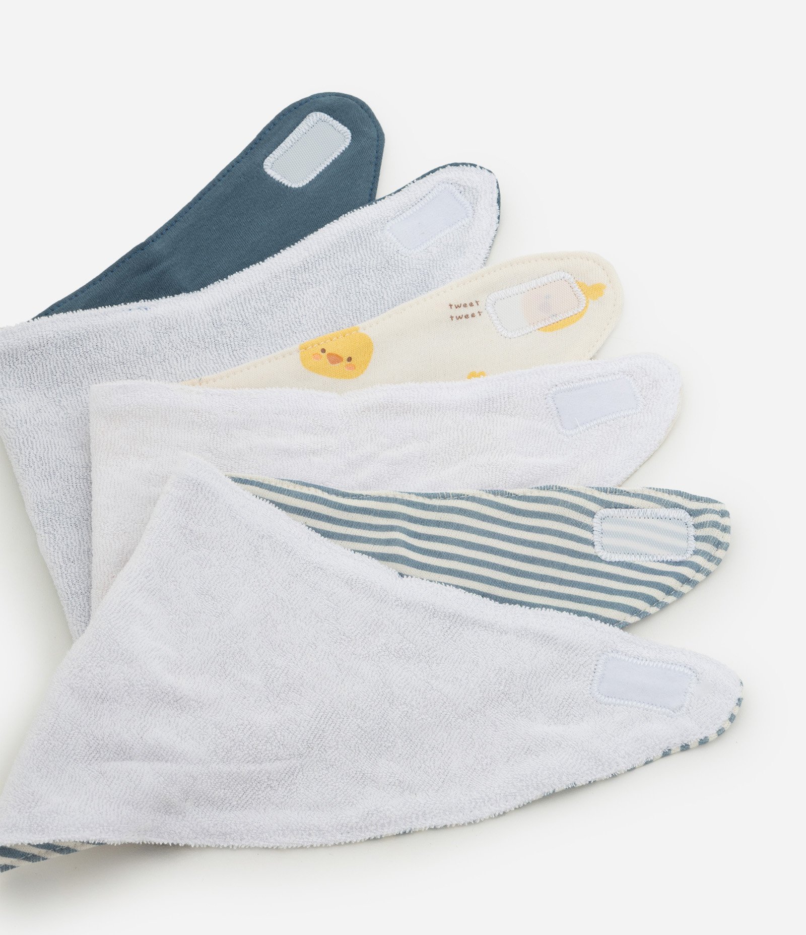 Kit 3 Babadores Infantil Em Algodão com Estampas Sortidas - Tam Único Sortido 2
