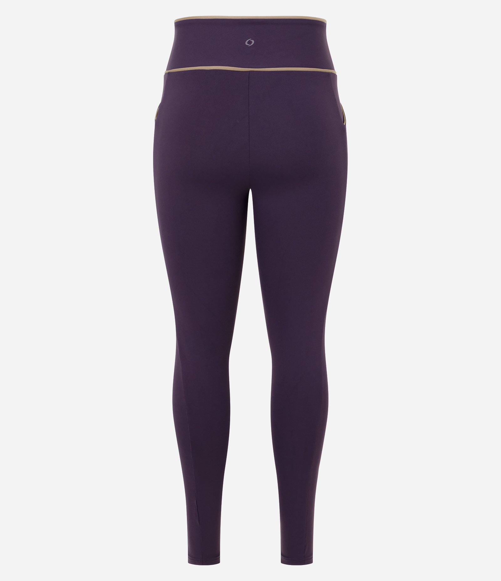 Calça Legging Esportiva em Microfibra com Bolso e Friso Contrastante Roxo 6