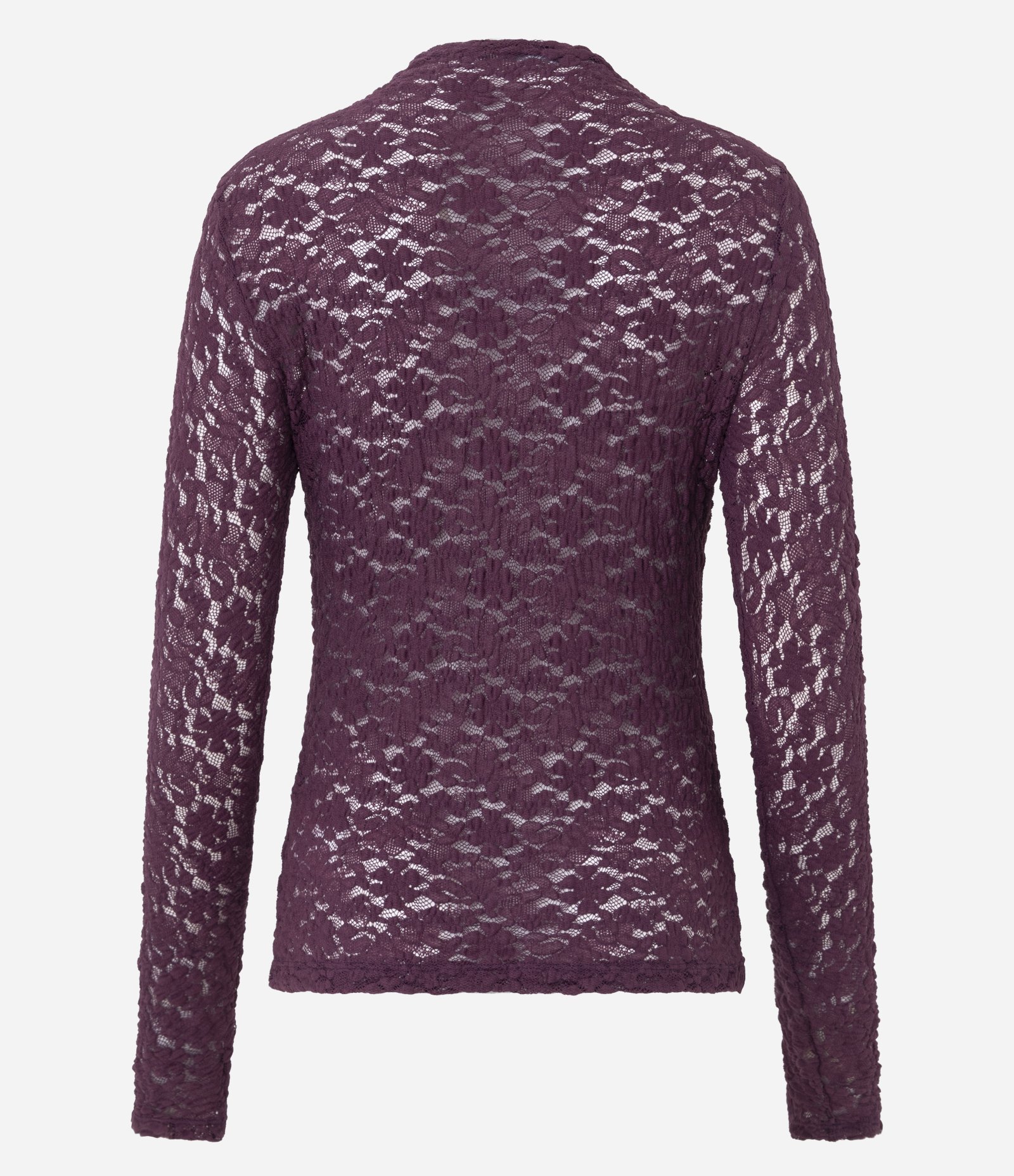 Blusa Justinha em Renda com Manga Longa Roxo 3
