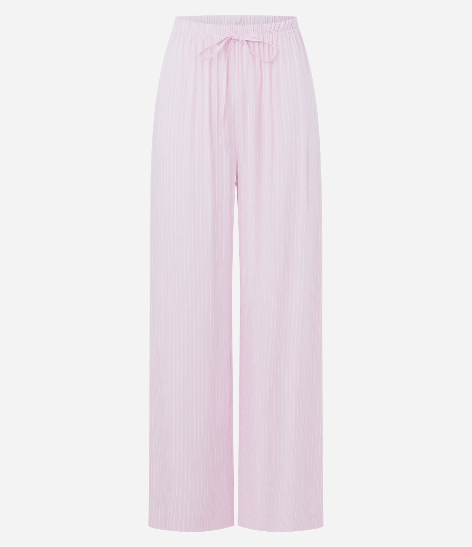 Calça de Pijama em Viscose com Estampa Listrada Rosa 4