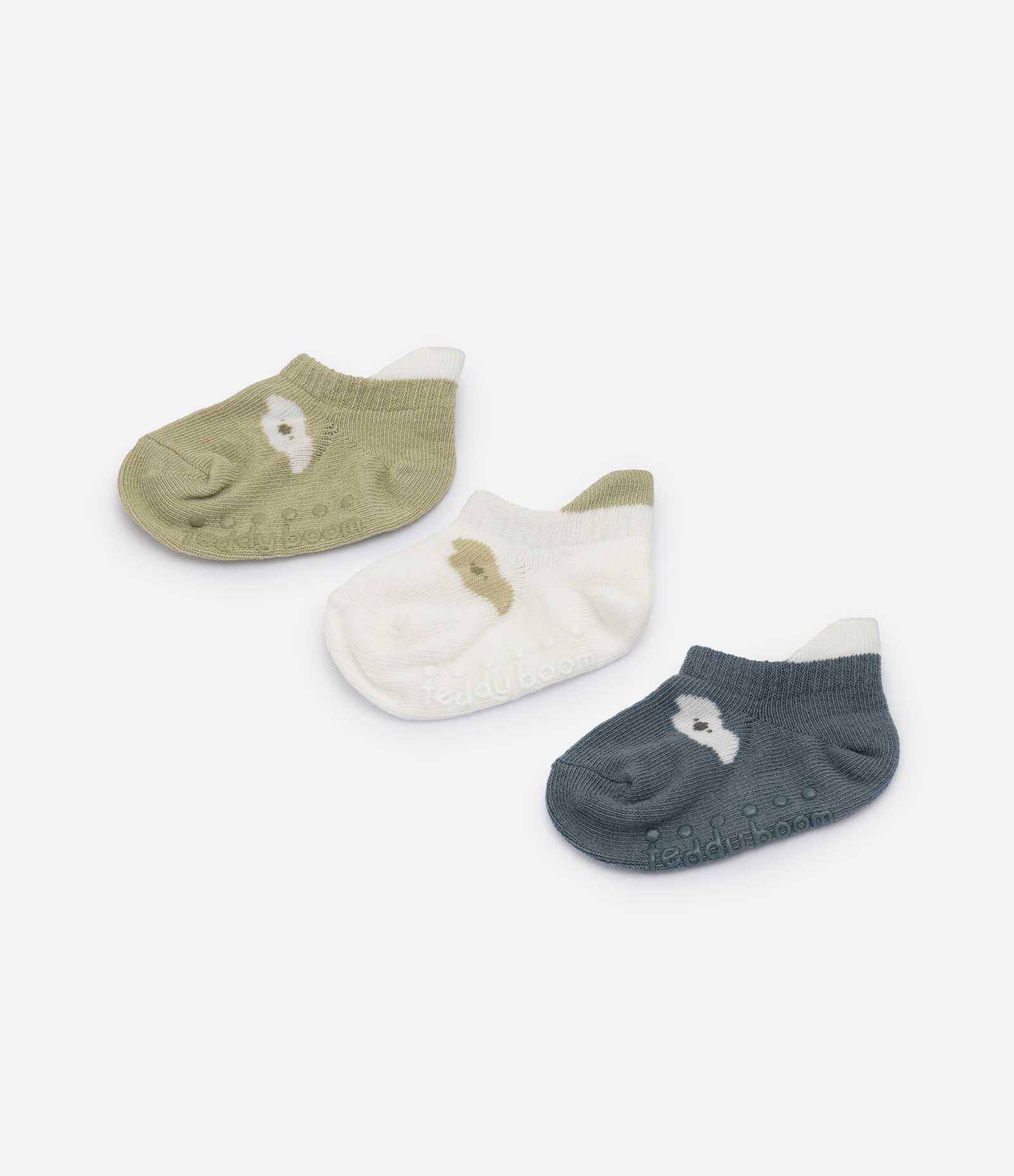 Kit 03 Meias Infantis com Carinha de Bichinho - Tam 0 a 12 meses Multicores 1