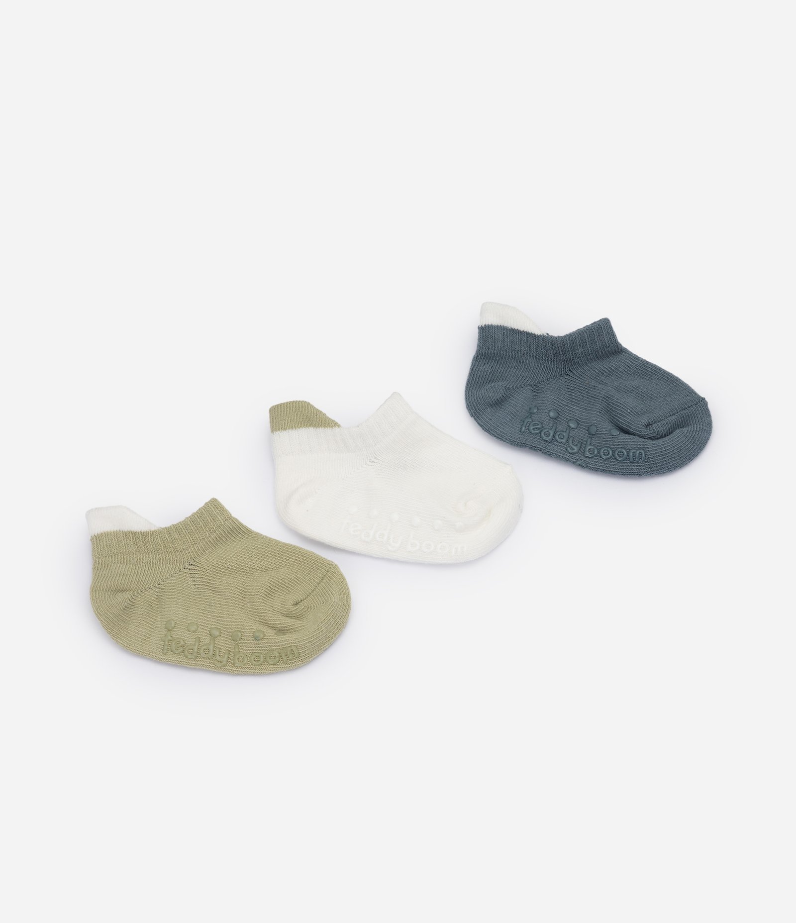Kit 03 Meias Infantis com Carinha de Bichinho - Tam 0 a 12 meses Multicores 2