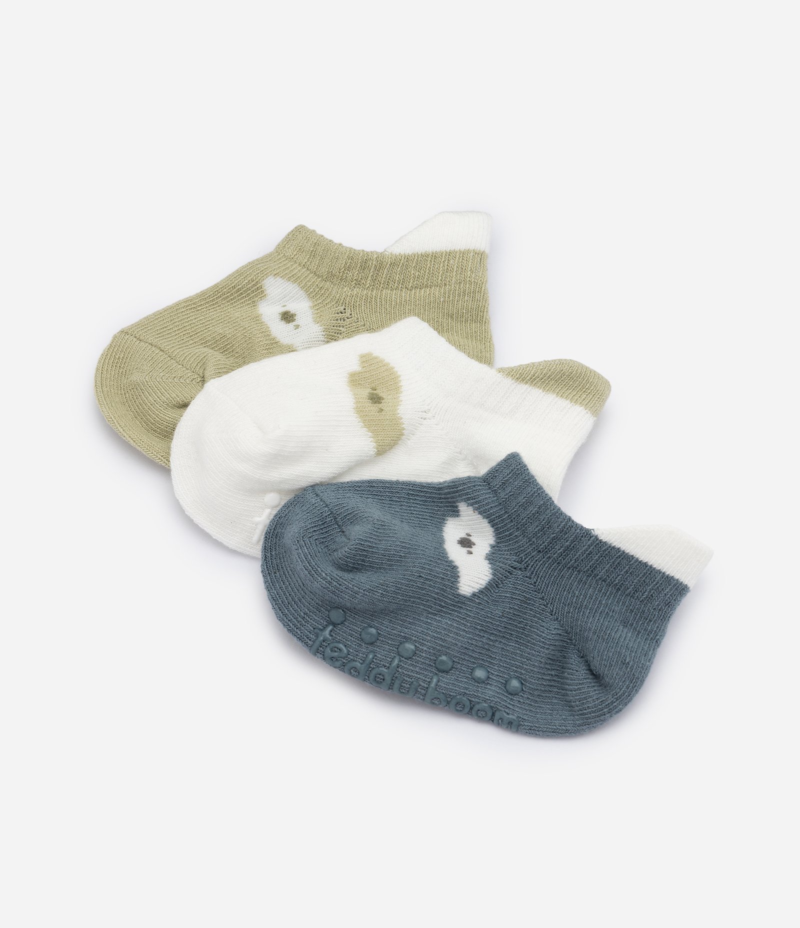 Kit 03 Meias Infantis com Carinha de Bichinho - Tam 0 a 12 meses Multicores 4