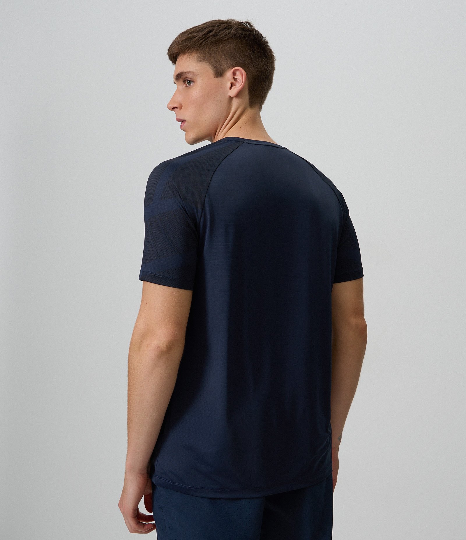 Camiseta Esportiva Dry com Manga Raglan Azul 3