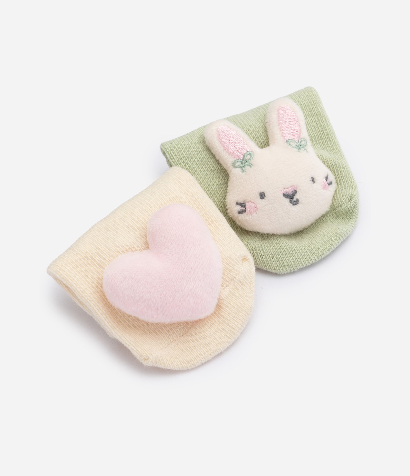 Kit Meias Bebê Em Algodão Cano Baixo com Apliques - Tam 0 a 6 Meses Multicores 3