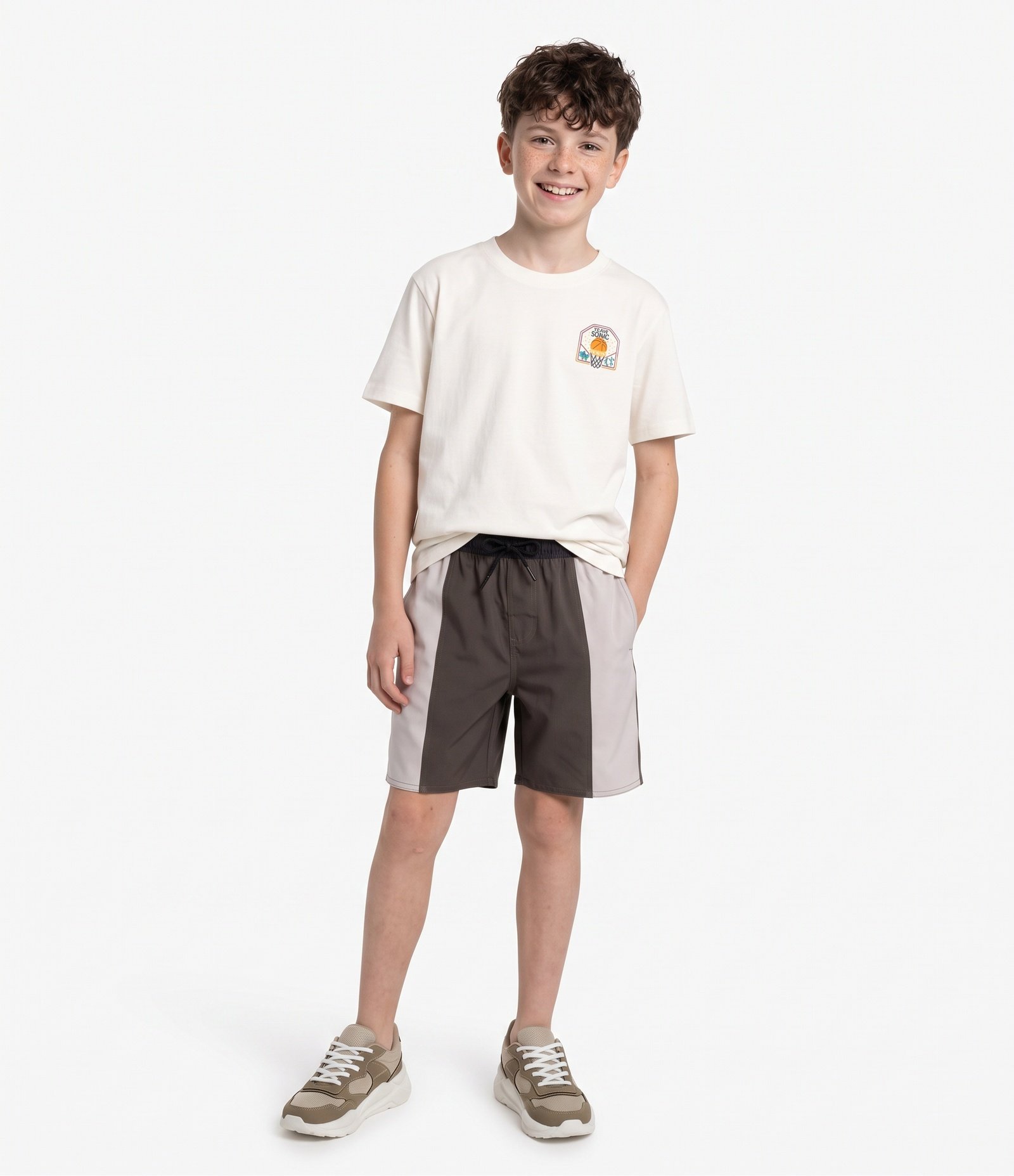 Camiseta Infantil em Algodão com Estampa Temática Sonic Branco 1