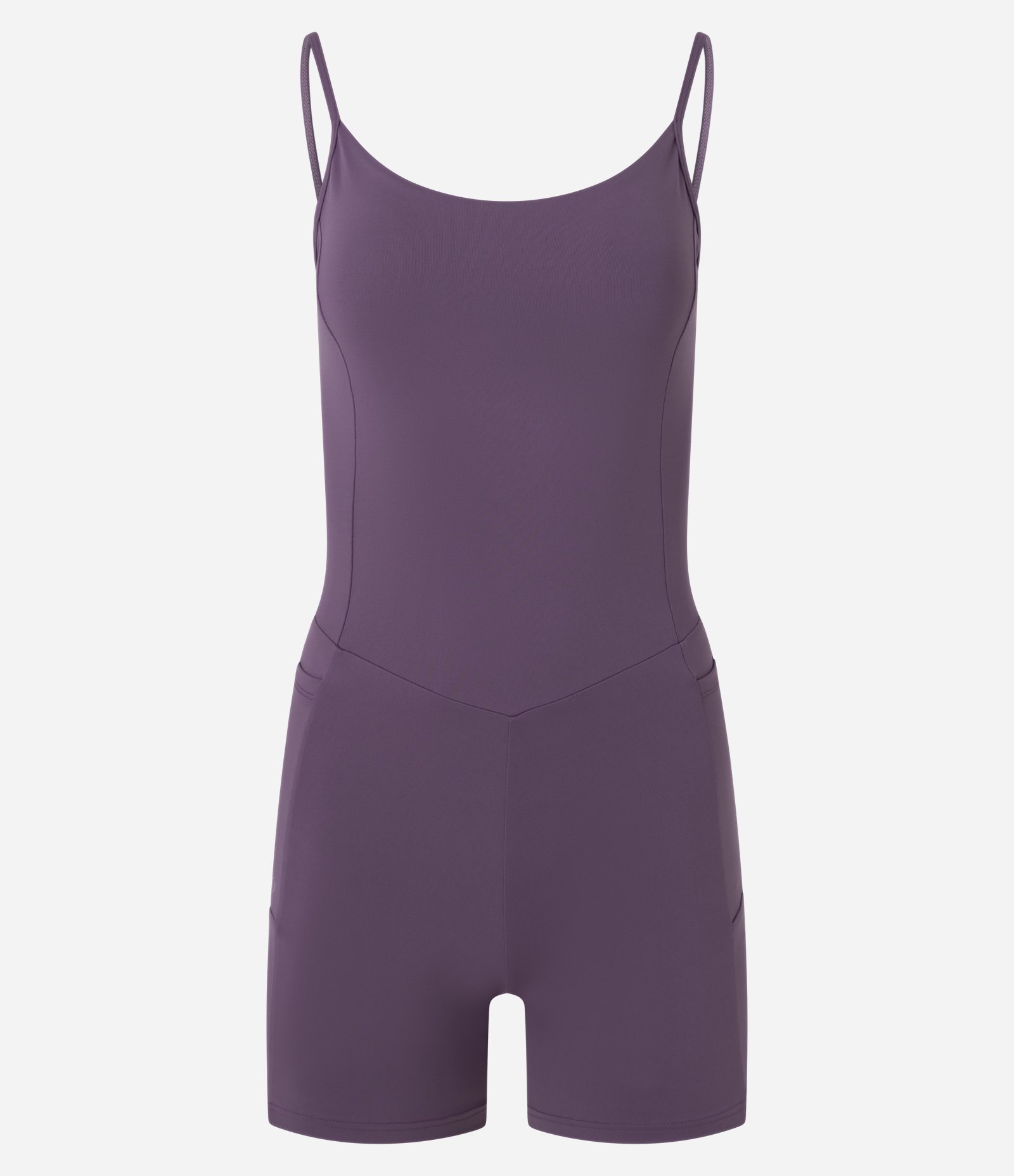 Macaquinho Esportivo com Alças Cruzadas e Bolso Funcional Roxo 5