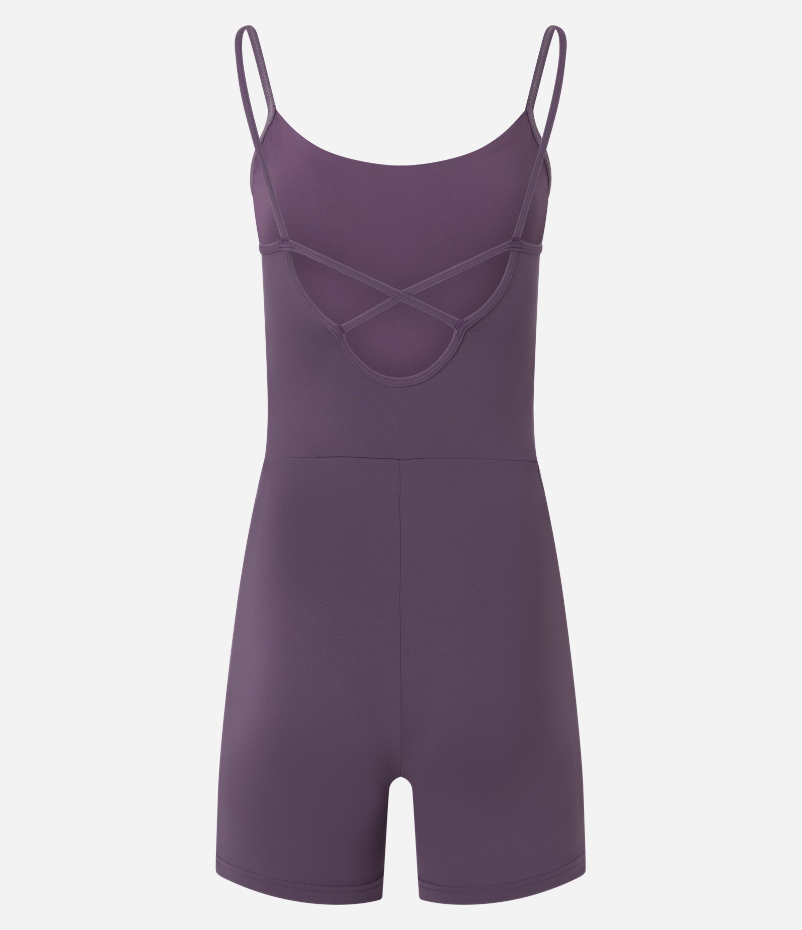 Macaquinho Esportivo com Alças Cruzadas e Bolso Funcional Roxo 6