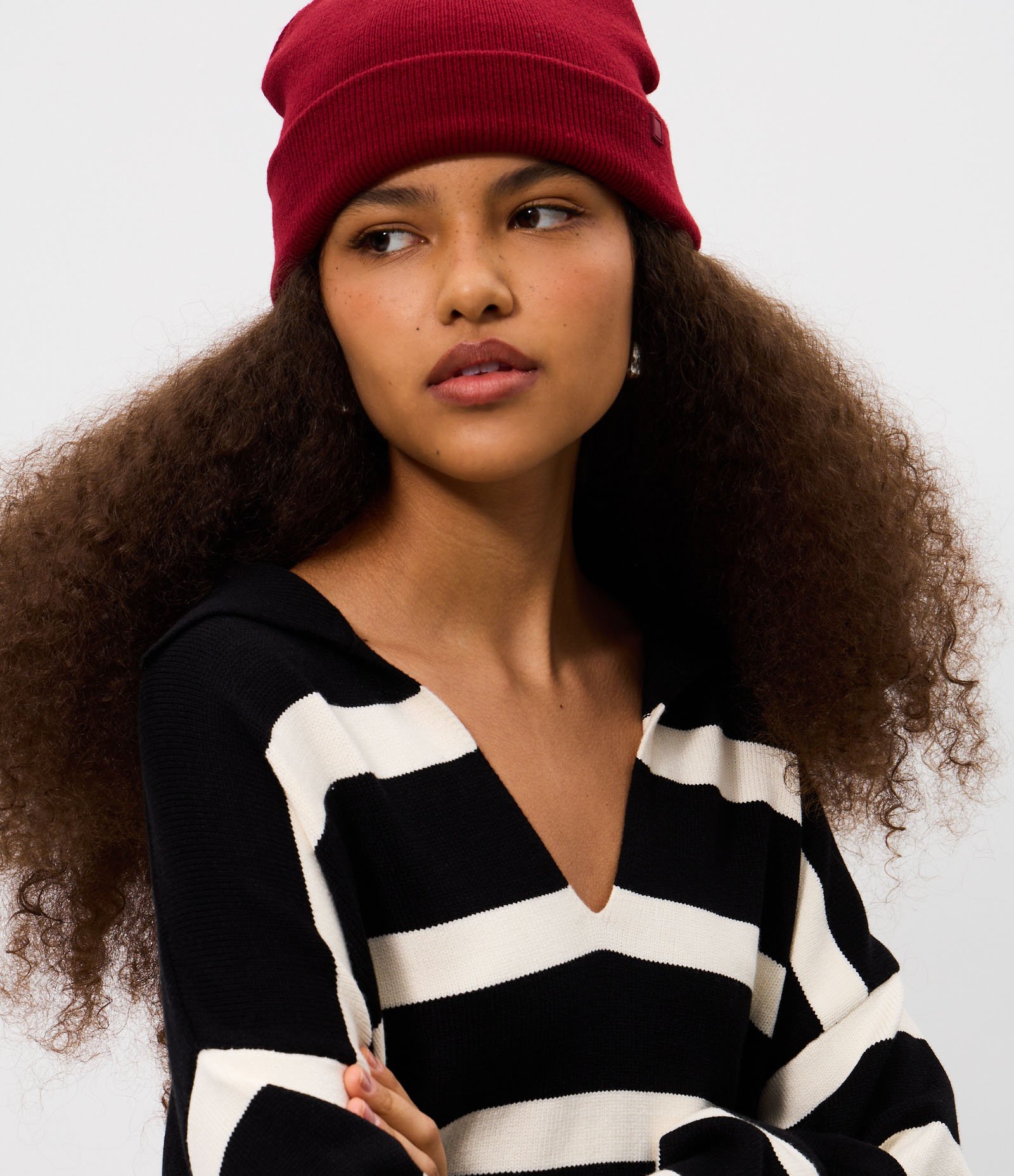 Blusa de Frio em Tricô Listrado com Gola Polo Preto 3