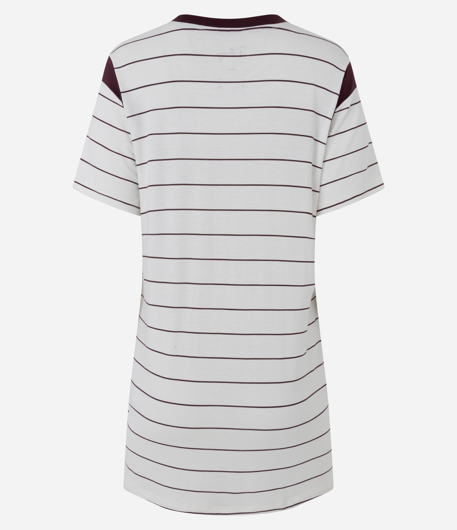 Camisola Curta em Viscolycra Listrada Ursinho Pooh Branco 2
