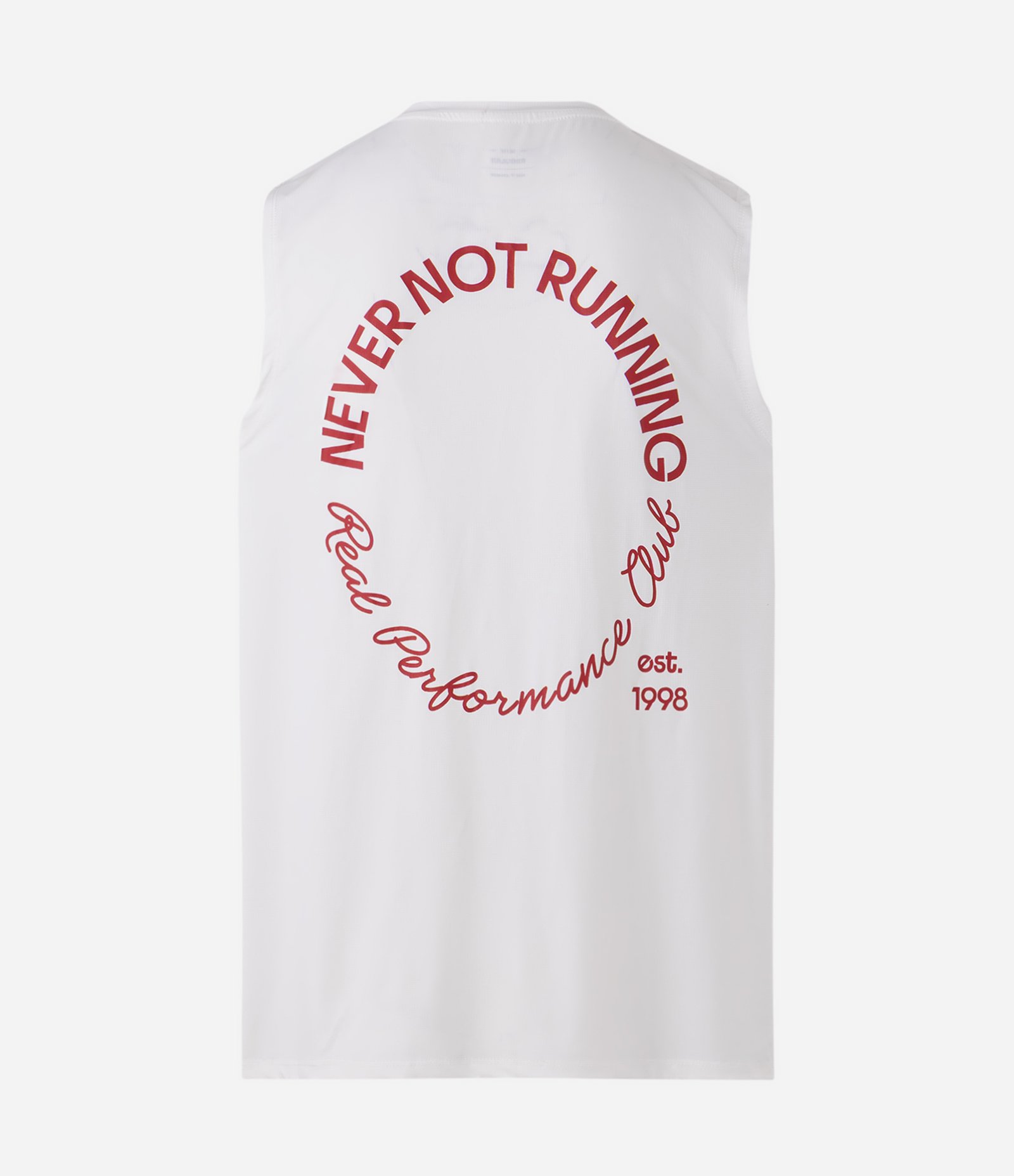 Regata Dry em Poliamida com Lettering nas Costas Branco 6