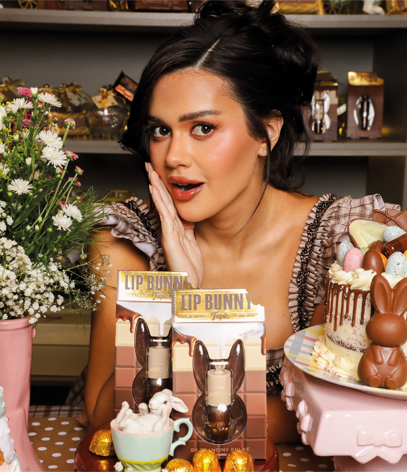 Gloss Fran By Franciny Ehlke Lip Bunny Triple Chocolate 4