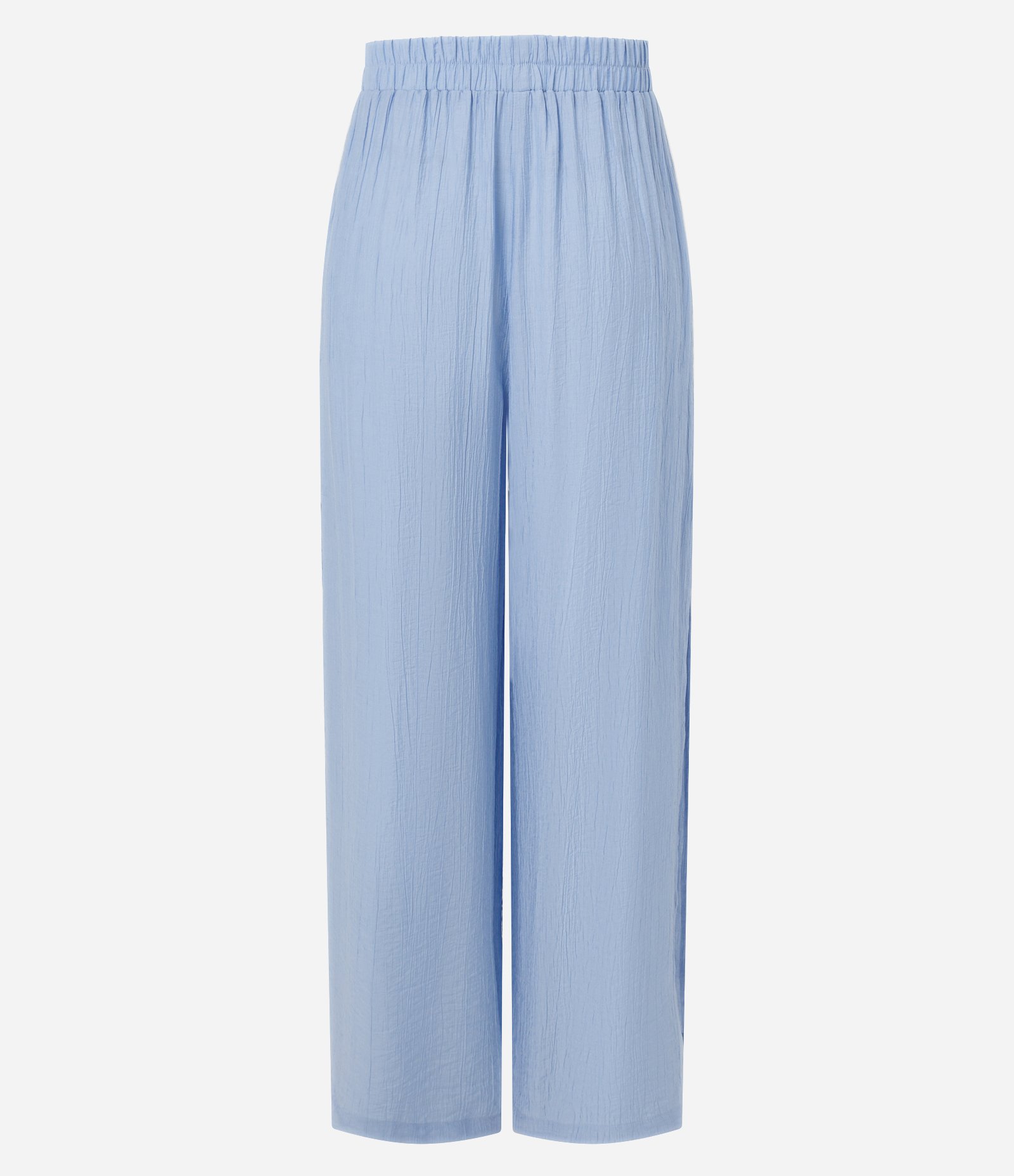 Calça em Viscose com Cinto de Corrente Azul 3