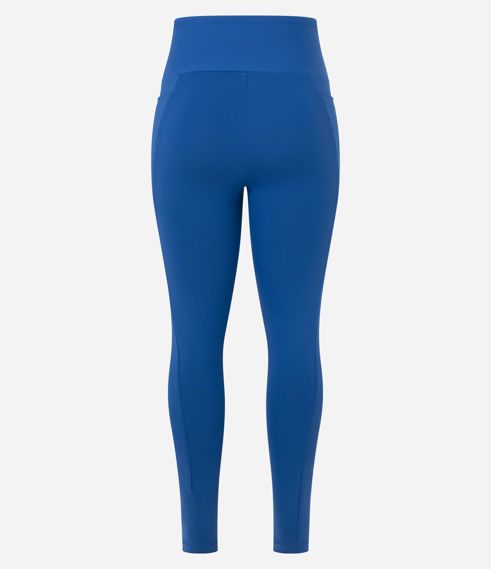 Calça Legging Esportiva em Microfibra com Bolsos e Viés Contrastante Azul 10