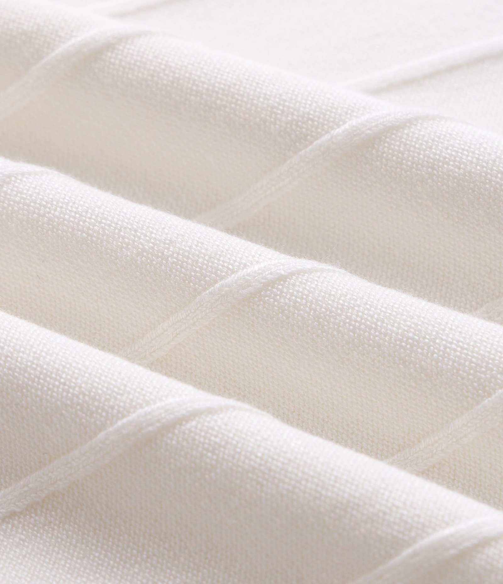 Camisa Polo em Tricô com Textura Vertical Off White 3